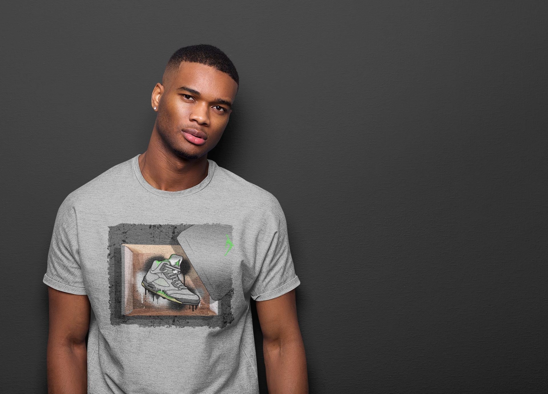 New Kicks Unisex Tops - Air Jordan 5 Green Bean