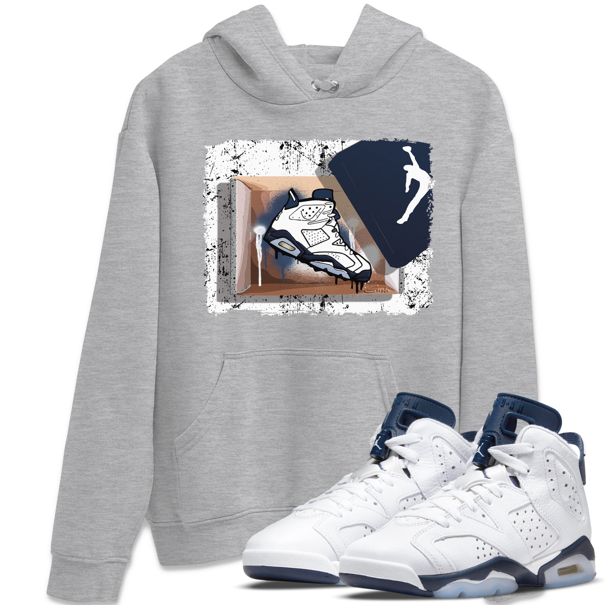 New Kicks Unisex Tops - Air Jordan 6 Midnight Navy