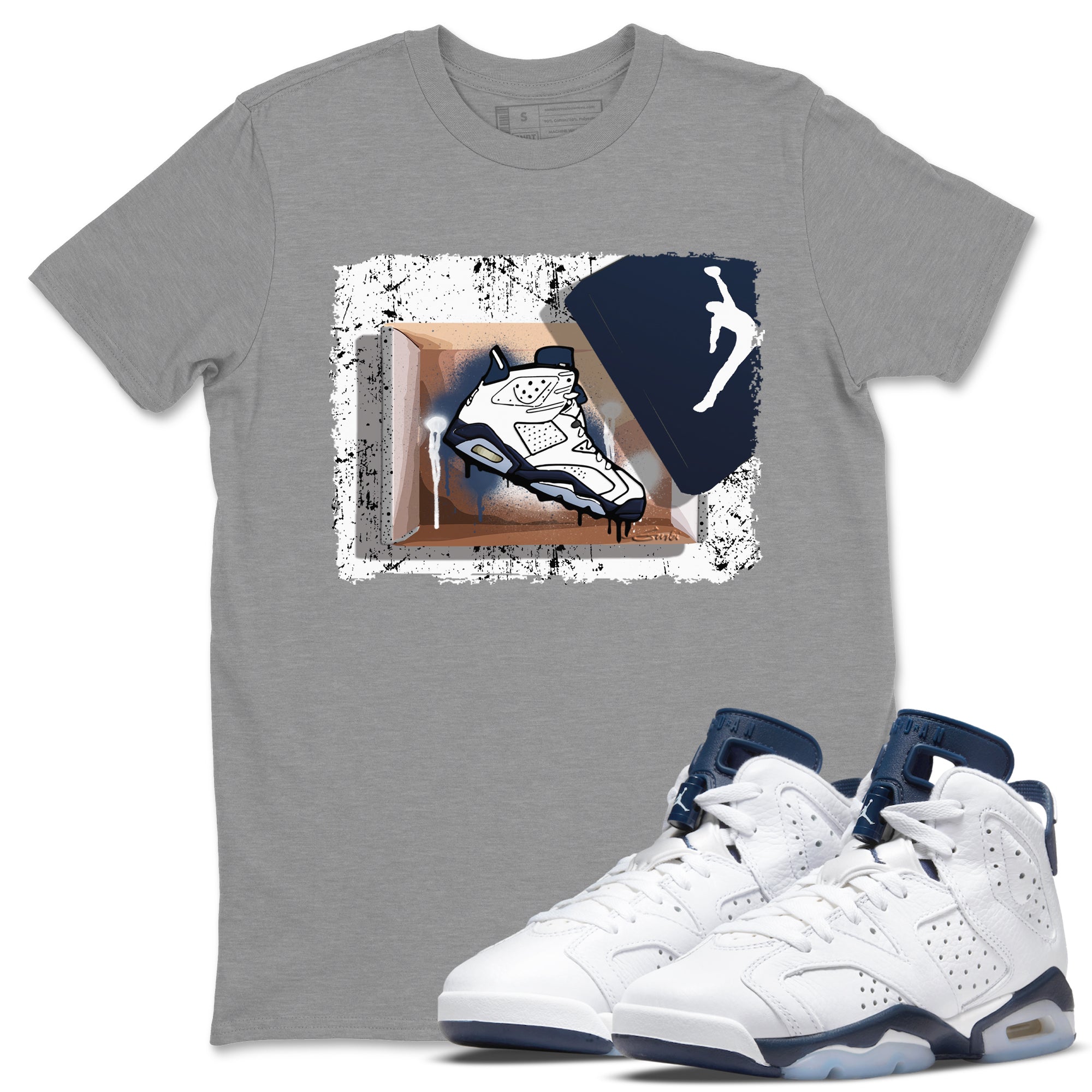 New Kicks Unisex Tops - Air Jordan 6 Midnight Navy