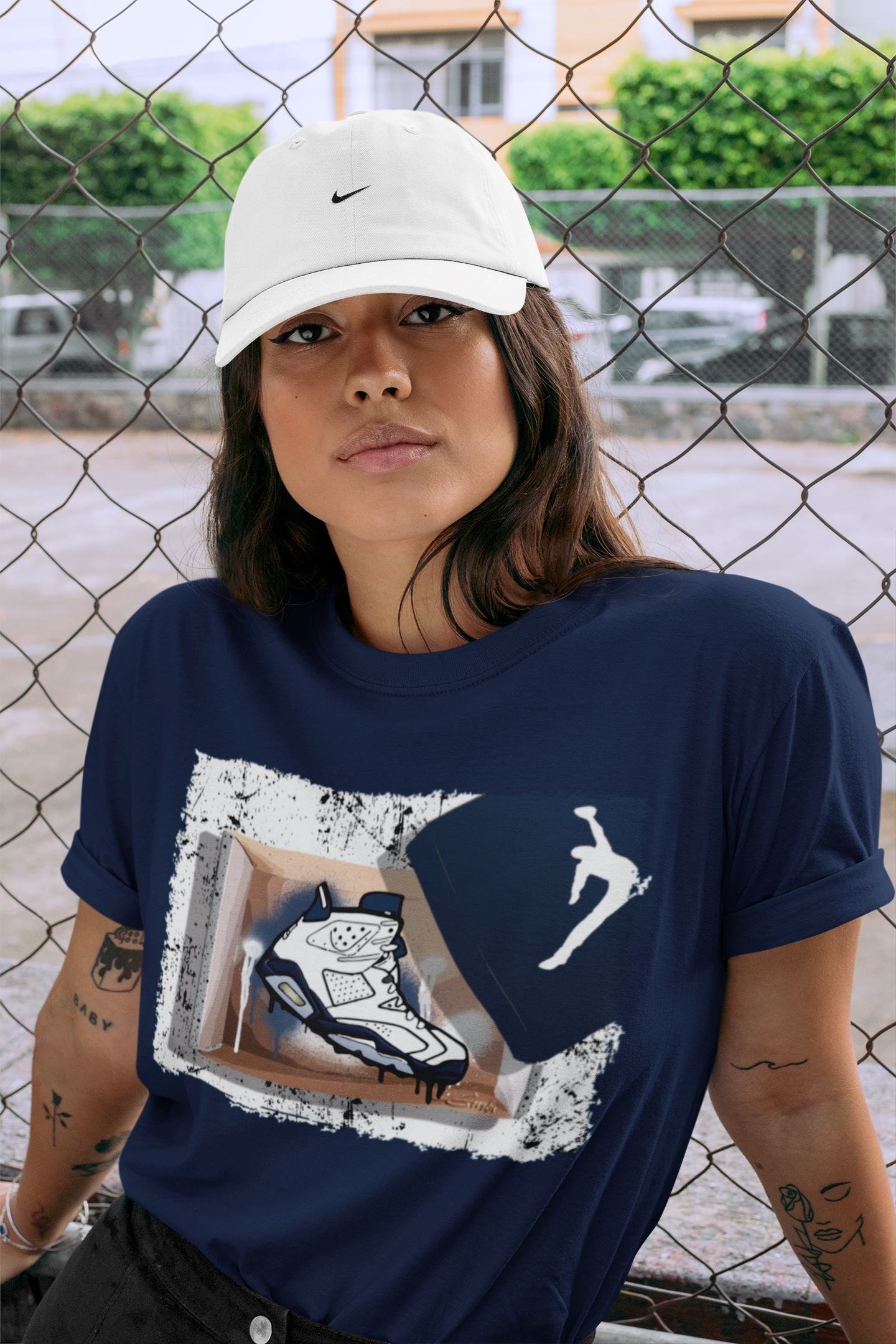 New Kicks Unisex Tops - Air Jordan 6 Midnight Navy