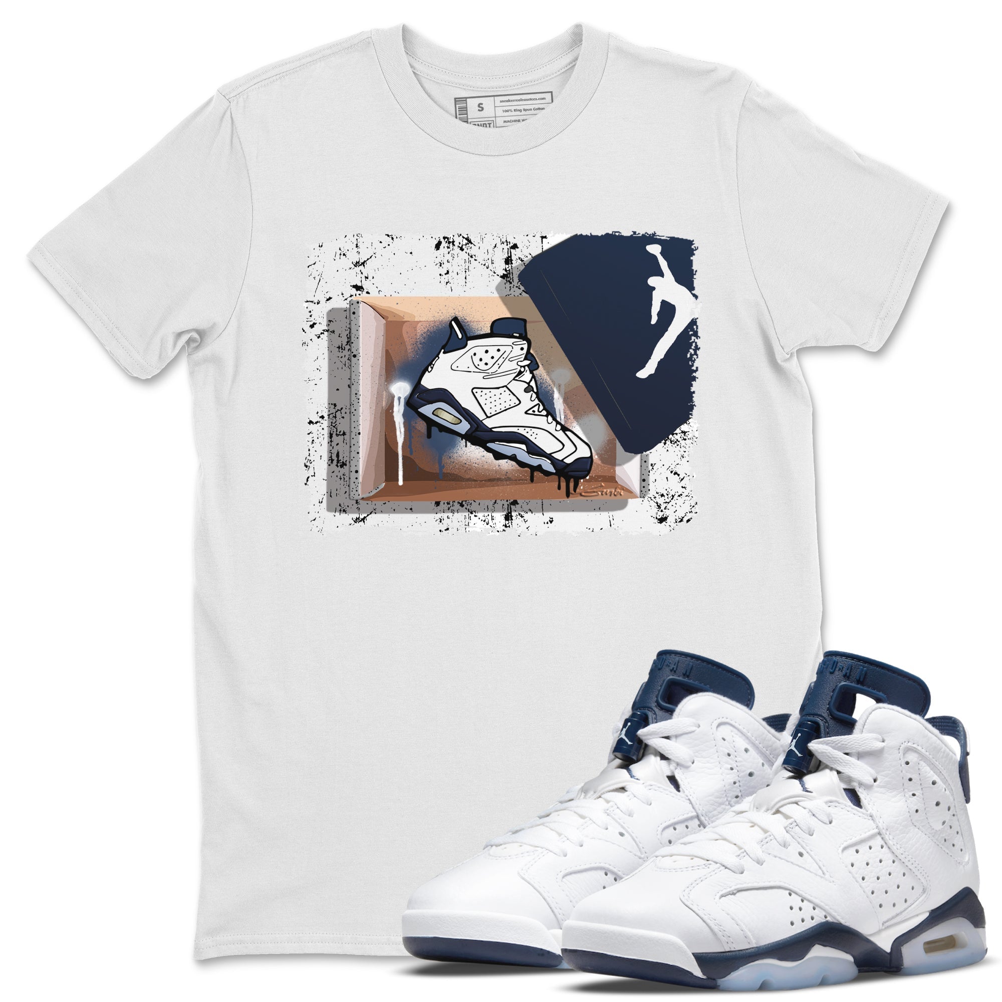 New Kicks Unisex Tops - Air Jordan 6 Midnight Navy