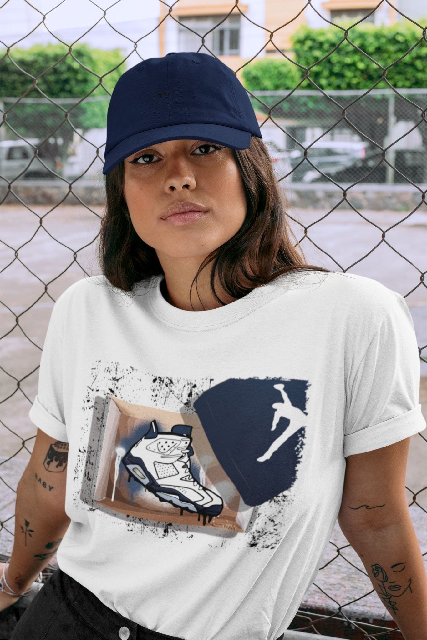 New Kicks Unisex Tops - Air Jordan 6 Midnight Navy
