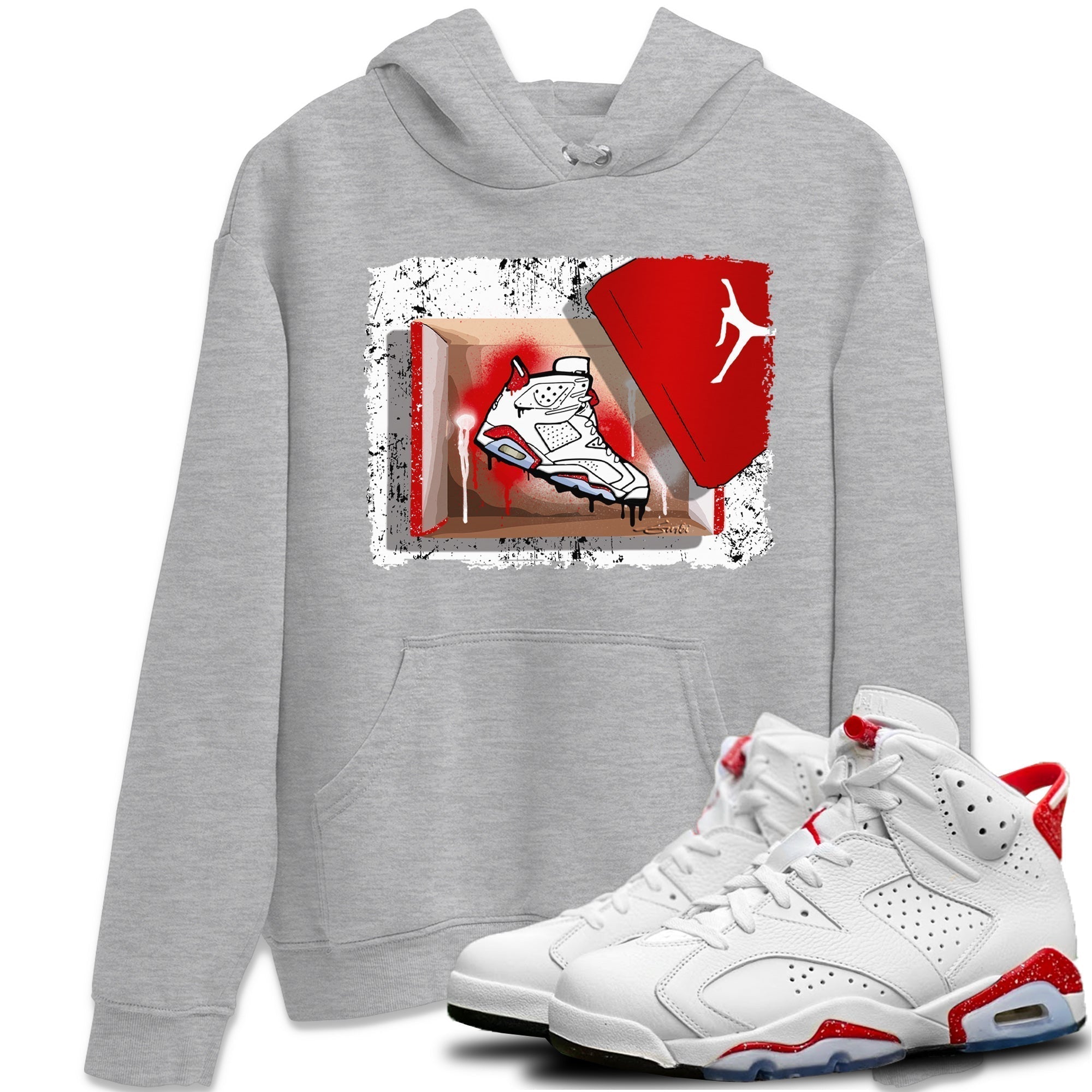 New Kicks Unisex Tops - Air Jordan 6 Red Velvet Cookies