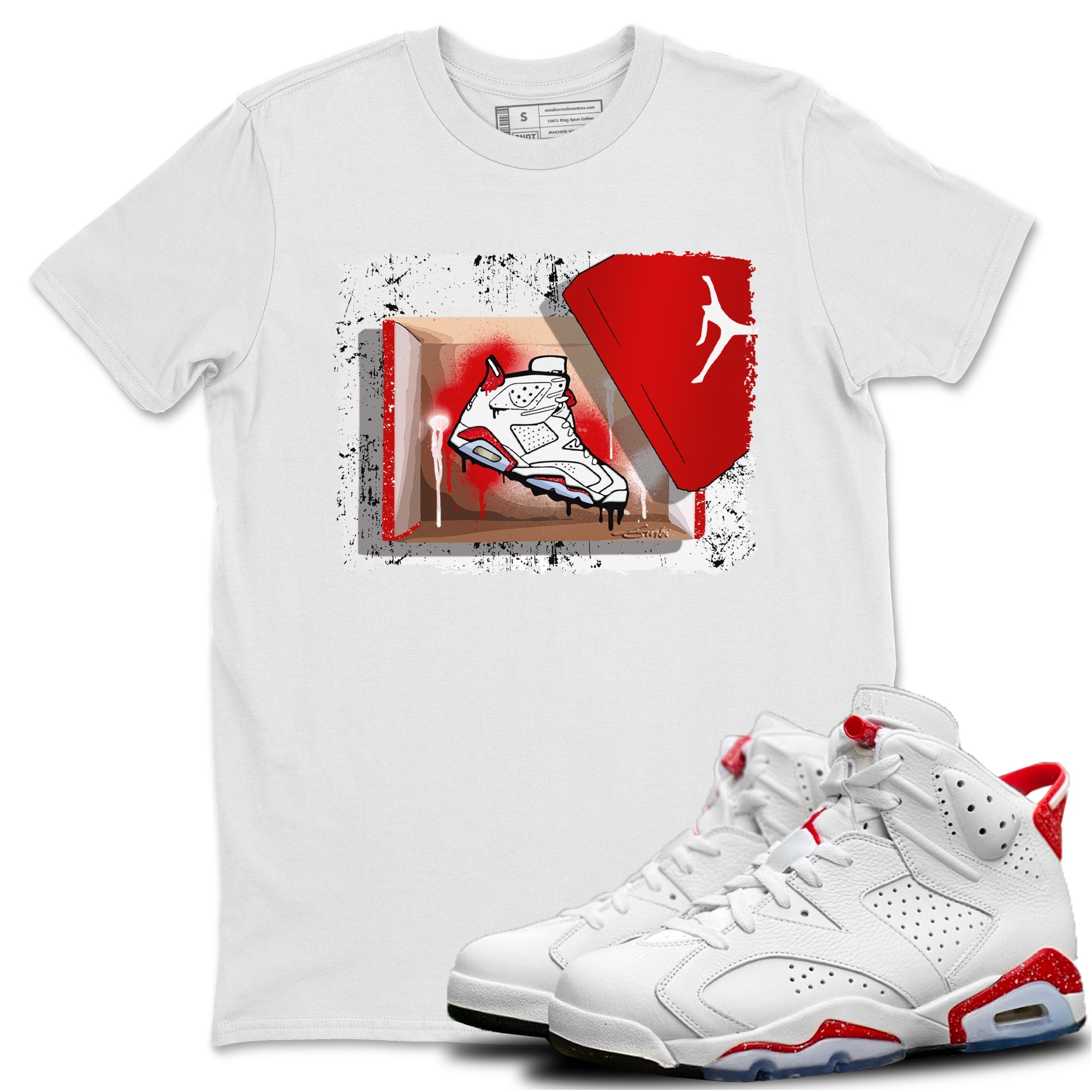 New Kicks Unisex Tops - Air Jordan 6 Red Velvet Cookies