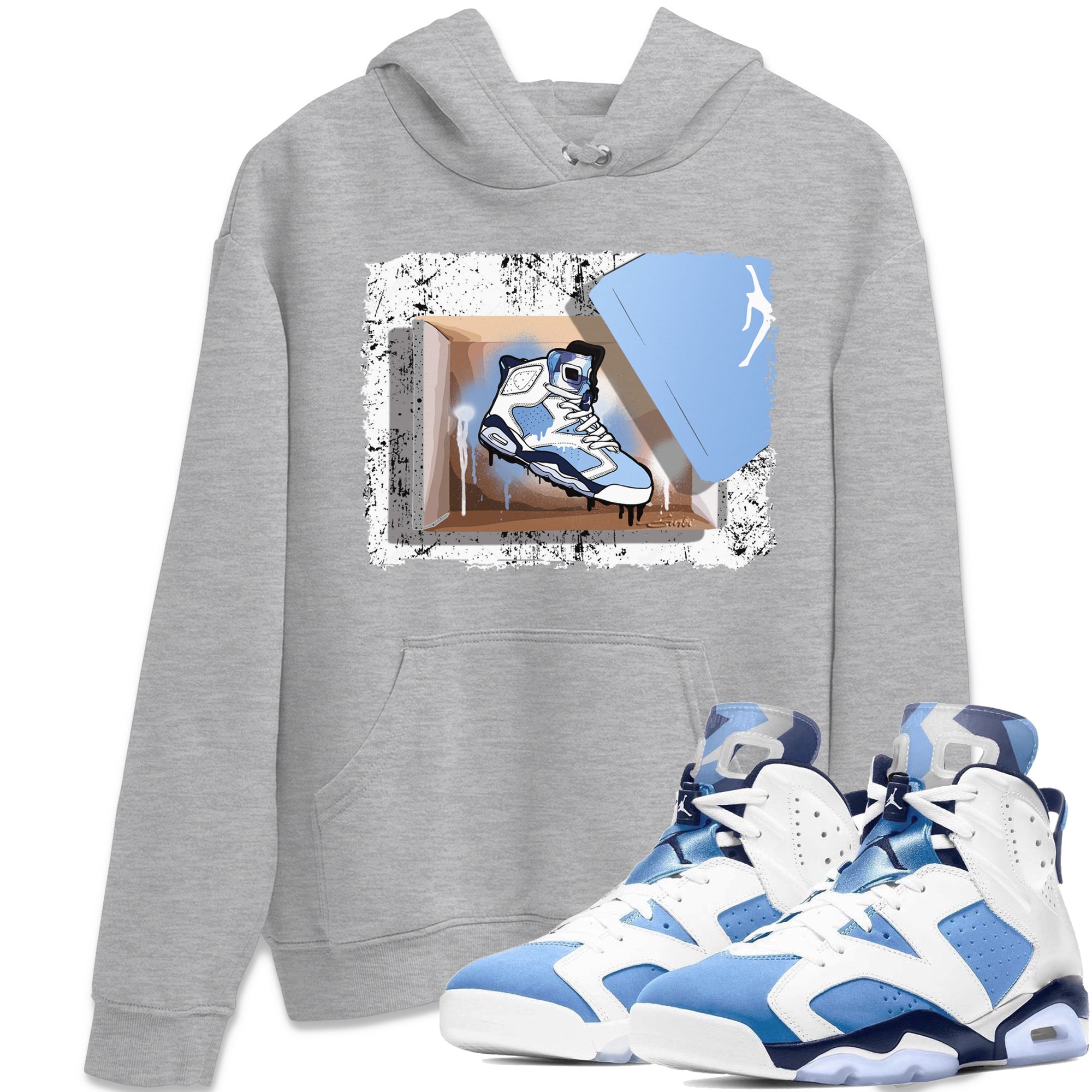 New Kicks Unisex Tops - Air Jordan 6 UNC
