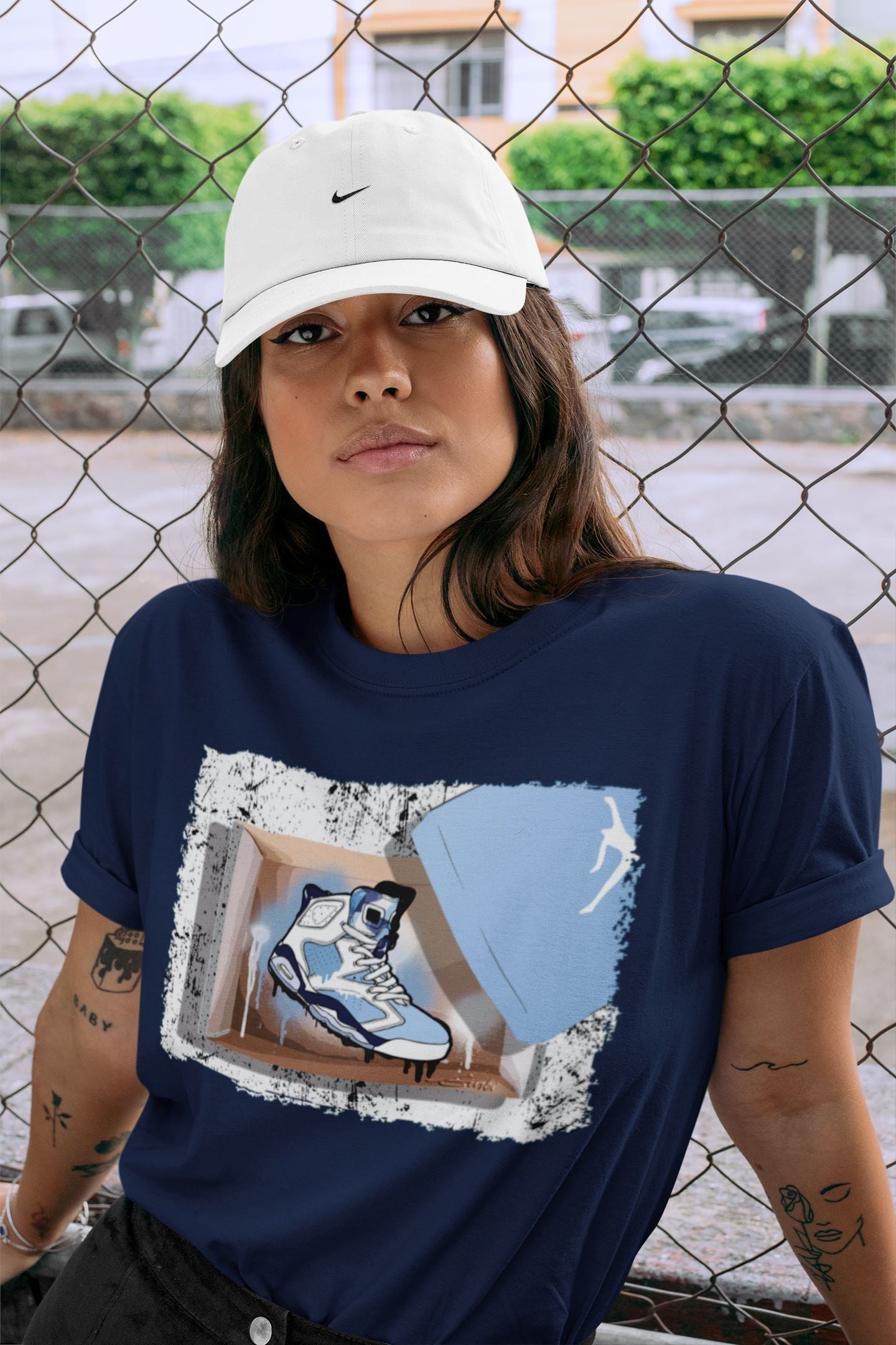 New Kicks Unisex Tops - Air Jordan 6 UNC