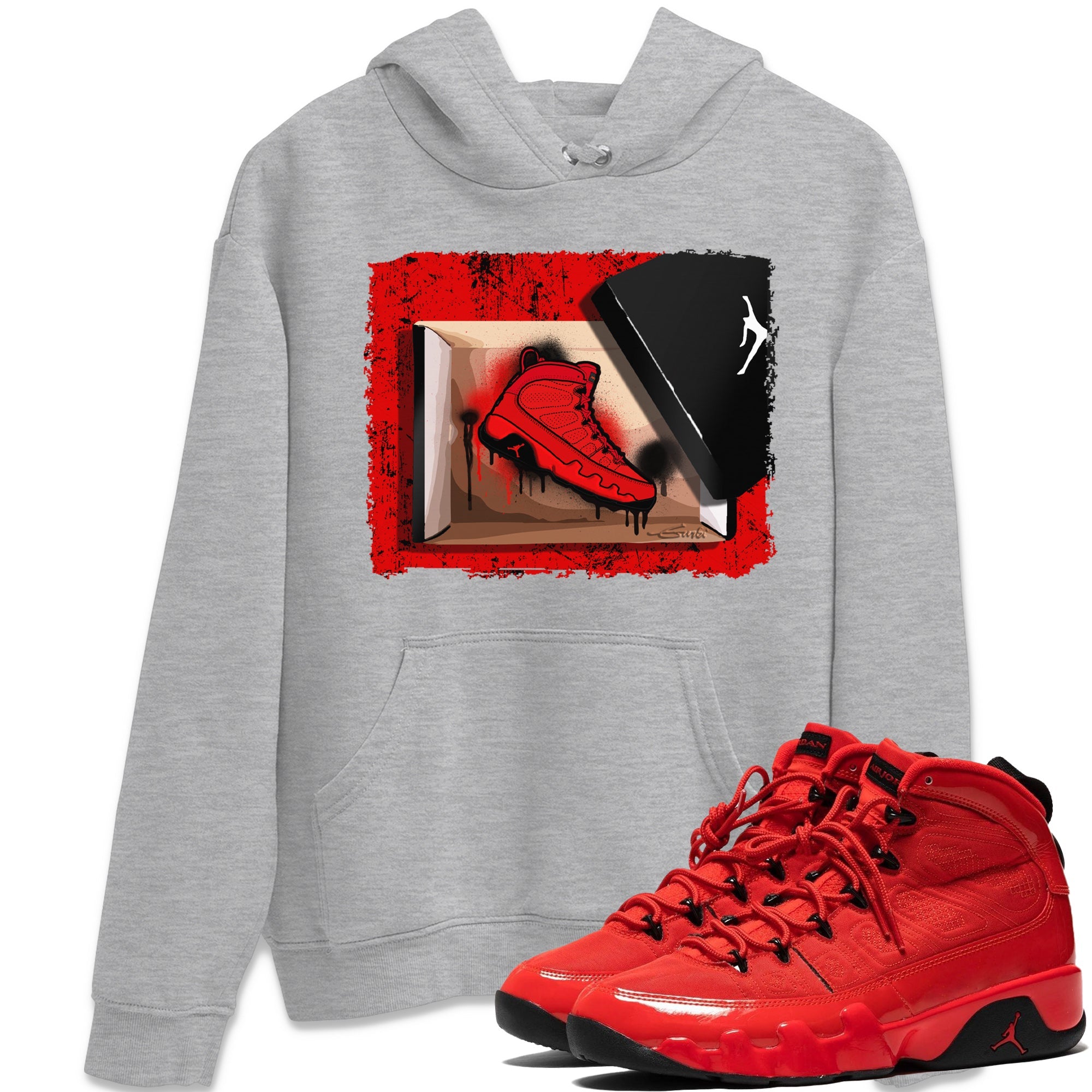 New Kicks Unisex Tops - Air Jordan 9 Chile Red