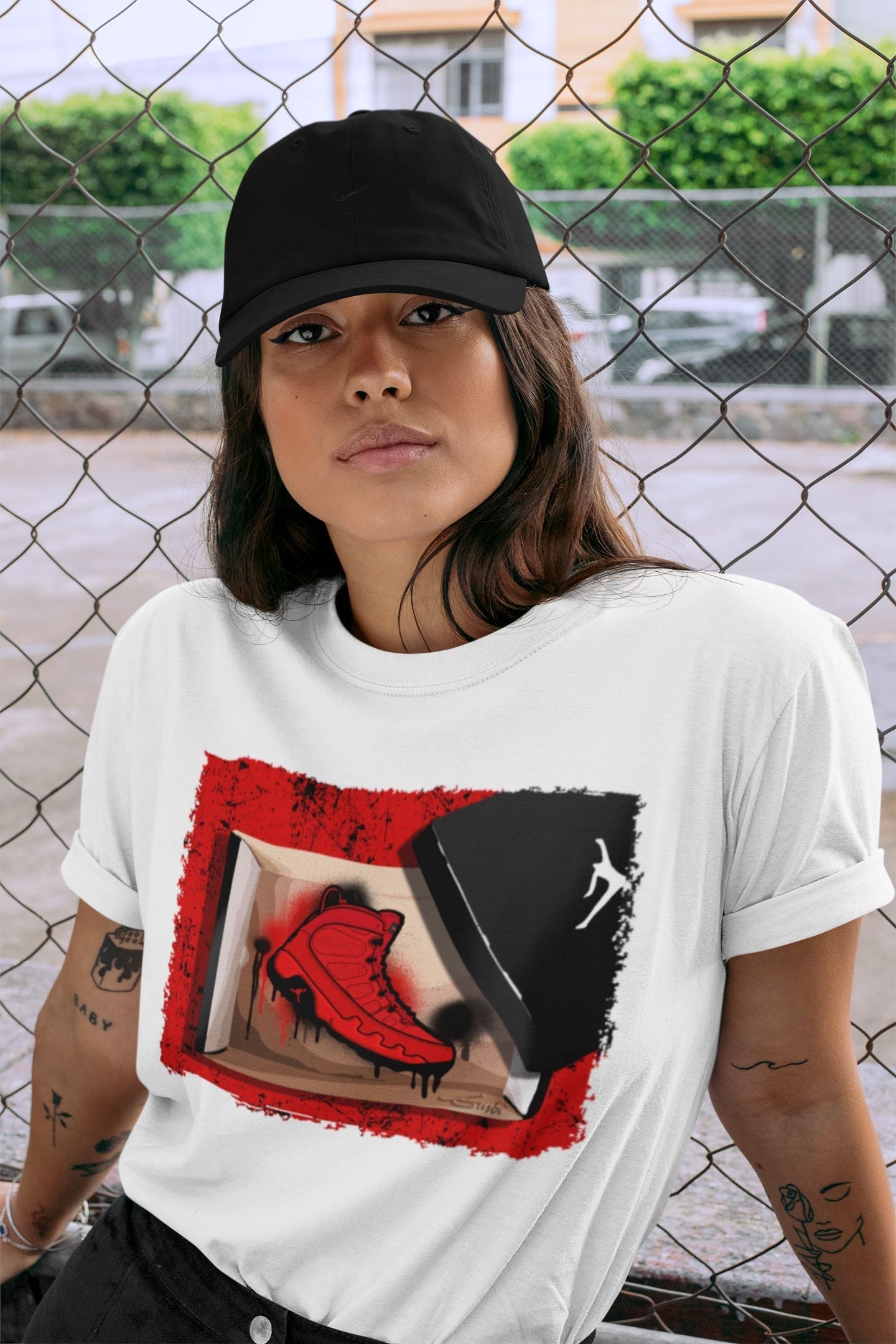 New Kicks Unisex Tops - Air Jordan 9 Chile Red