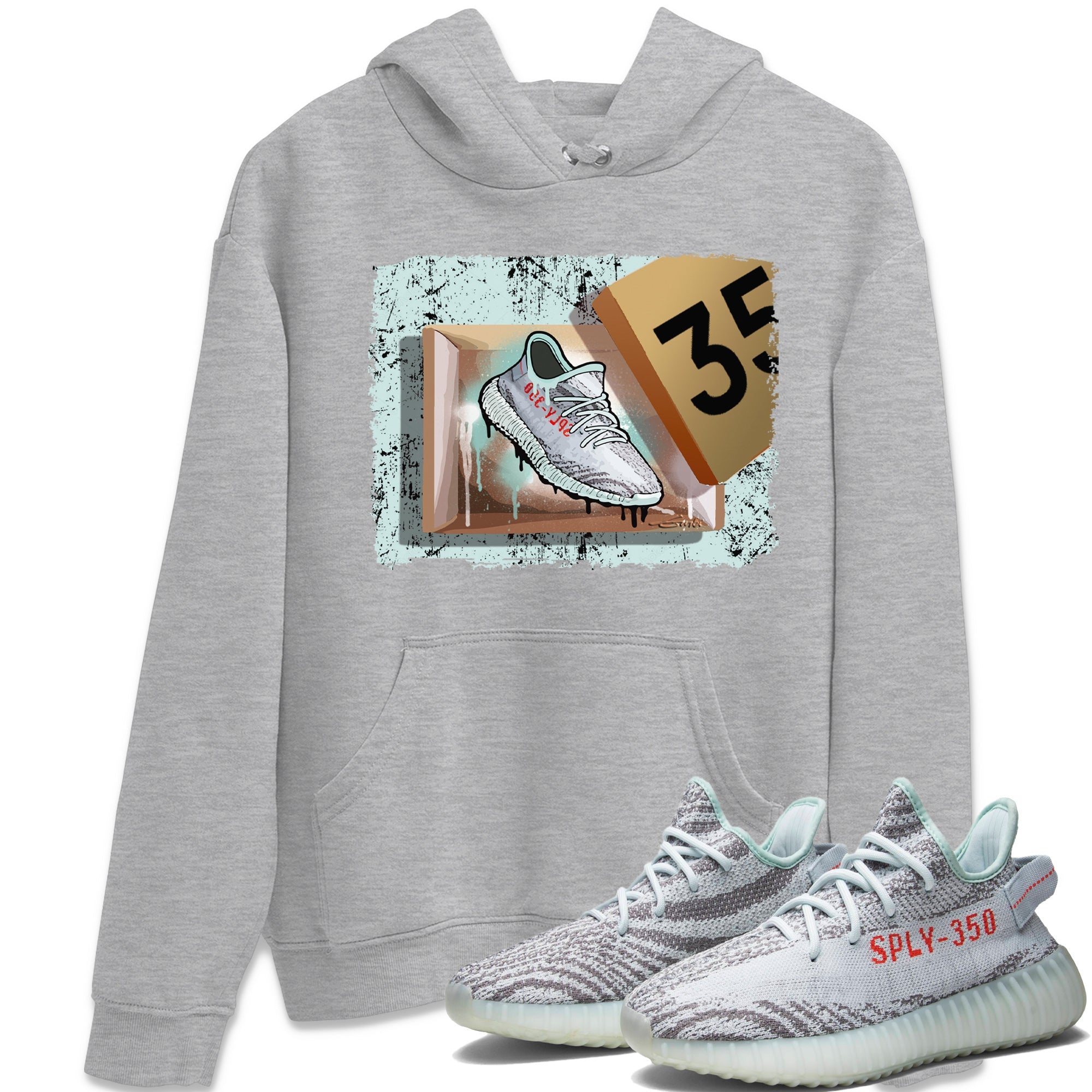 New Kicks Unisex Tops - Yeezy 350 Blue Tint