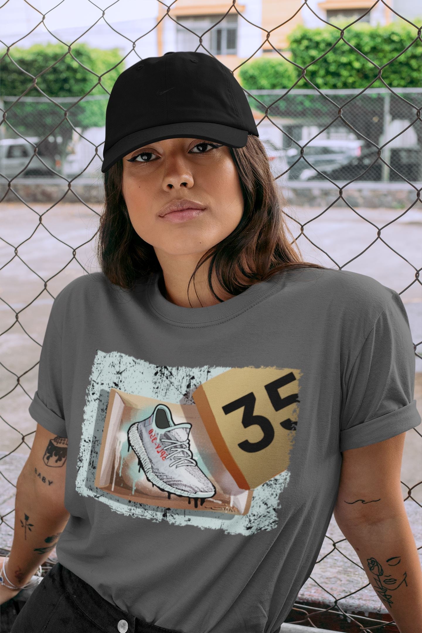 New Kicks Unisex Tops - Yeezy 350 Blue Tint