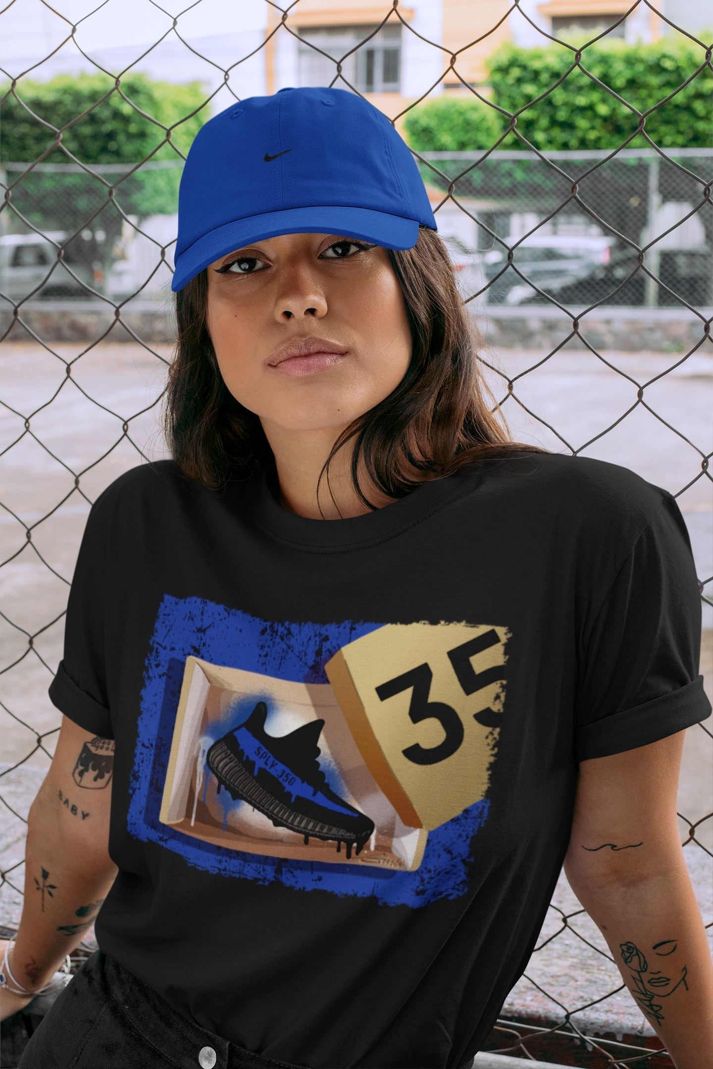 New Kicks Unisex Tops - Yeezy 350 Dazzling Blue