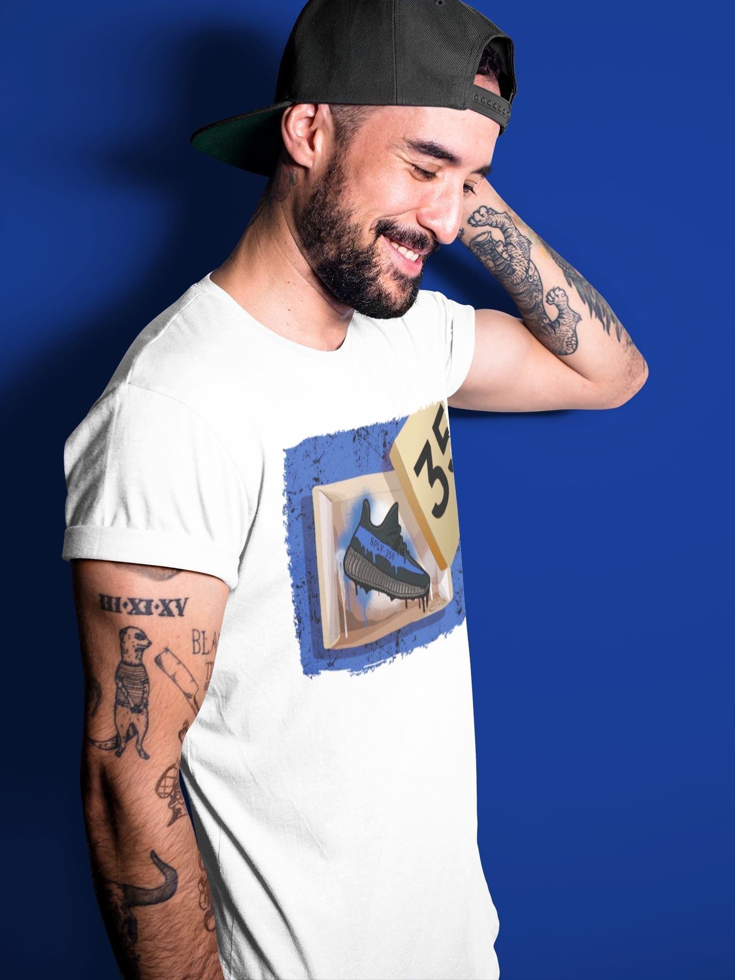 New Kicks Unisex Tops - Yeezy 350 Dazzling Blue