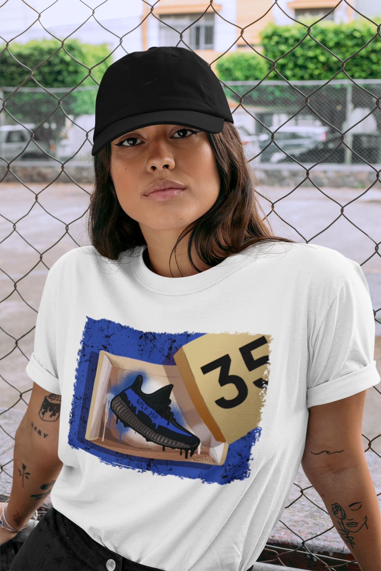New Kicks Unisex Tops - Yeezy 350 Dazzling Blue