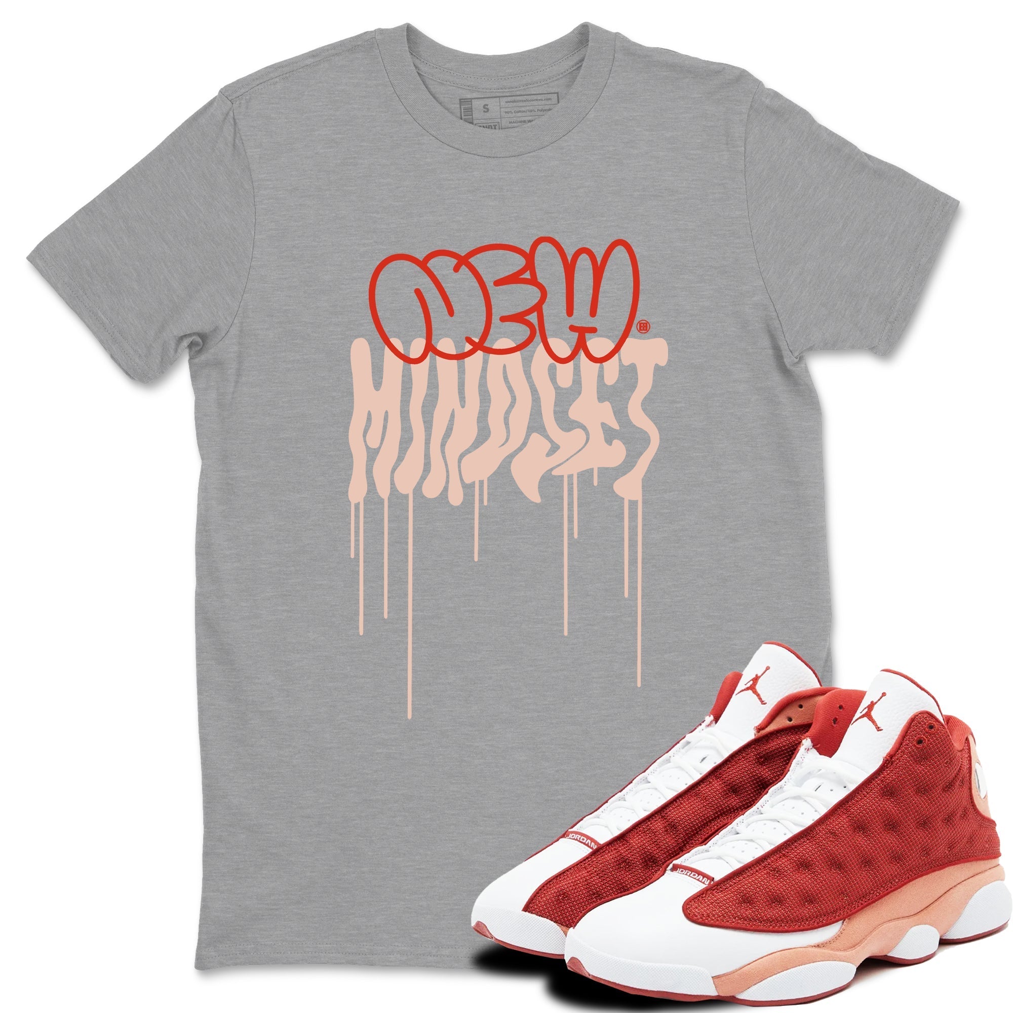 New Mindset snkmatch Tees - Air Jordan 13 Dune Red