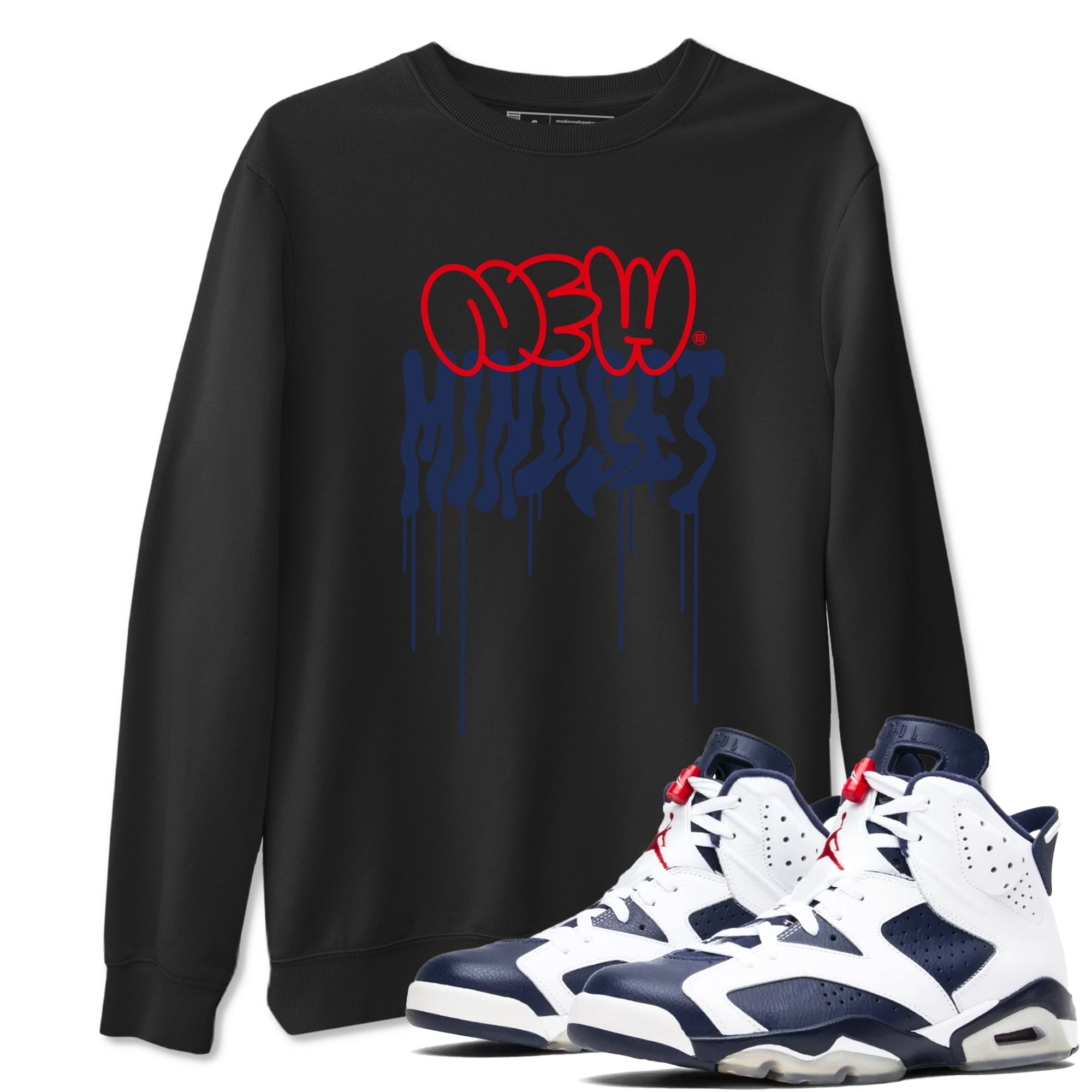 New Mindset snkmatch Tees - Air Jordan 6 White And Midnight Navy