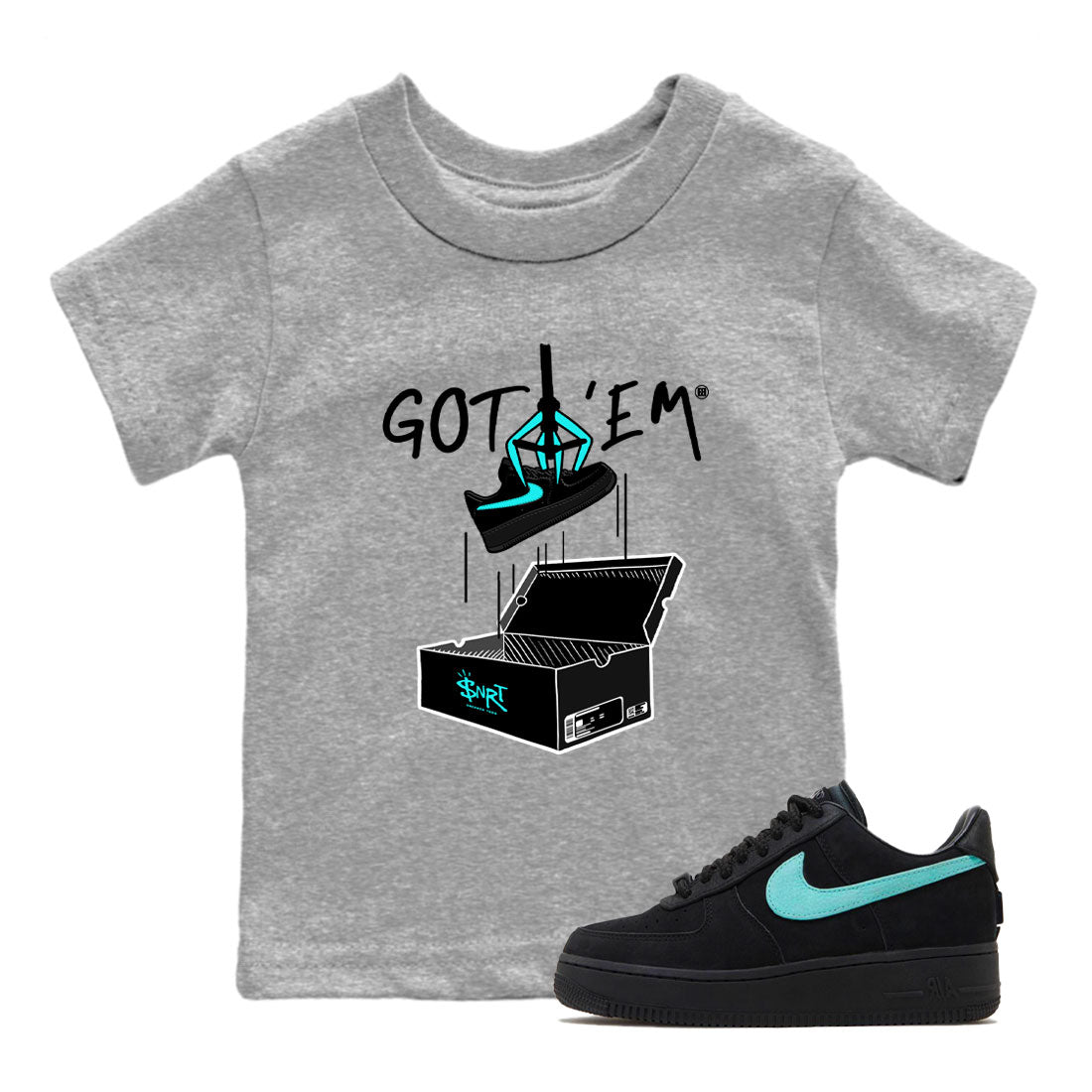 New Treasure Hunter snkmatch Tees Kids - Air Force 1 Tiffany