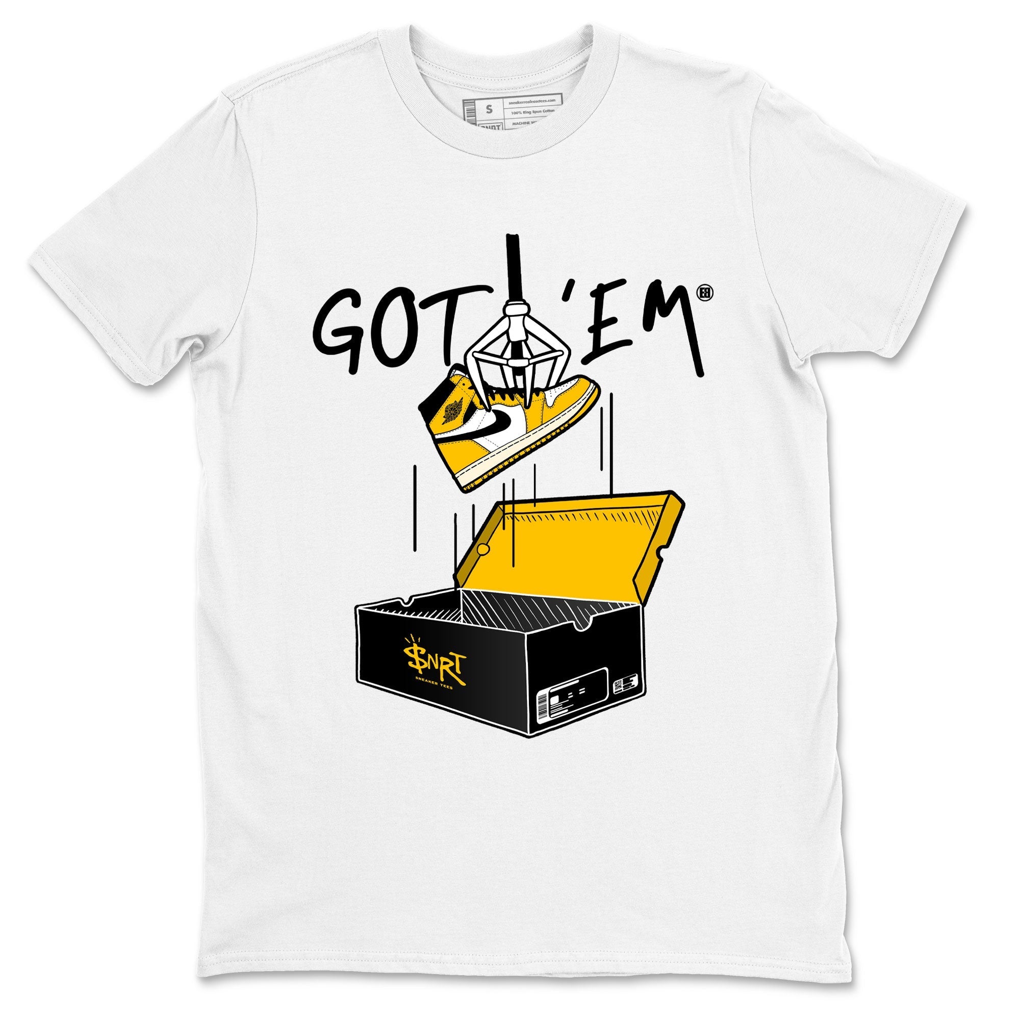 New Treasure Hunter snkmatch Tees - Air Jordan 1 Yellow Ochre