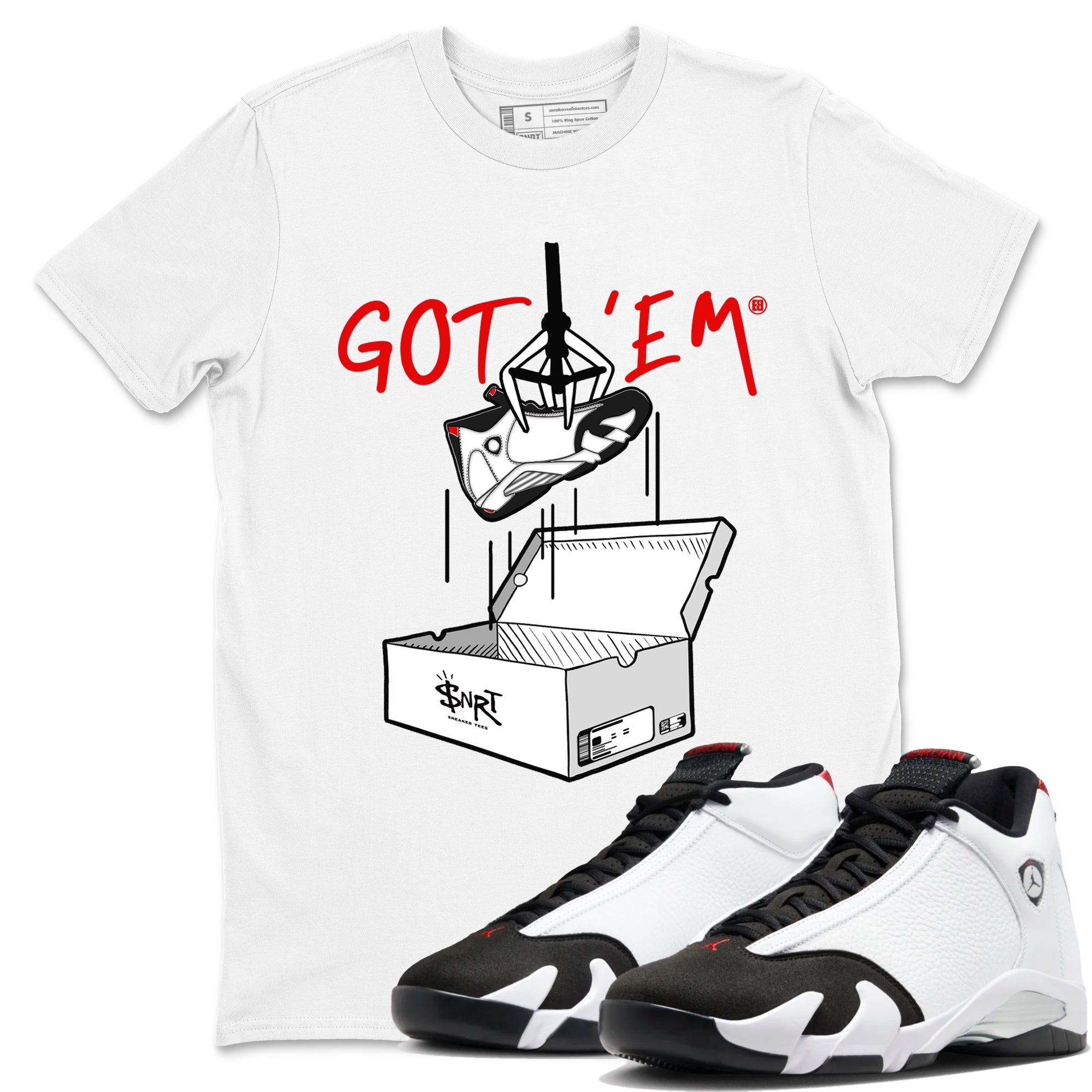 New Treasure Hunter snkmatch Tees - Air Jordan 14 Black Toe