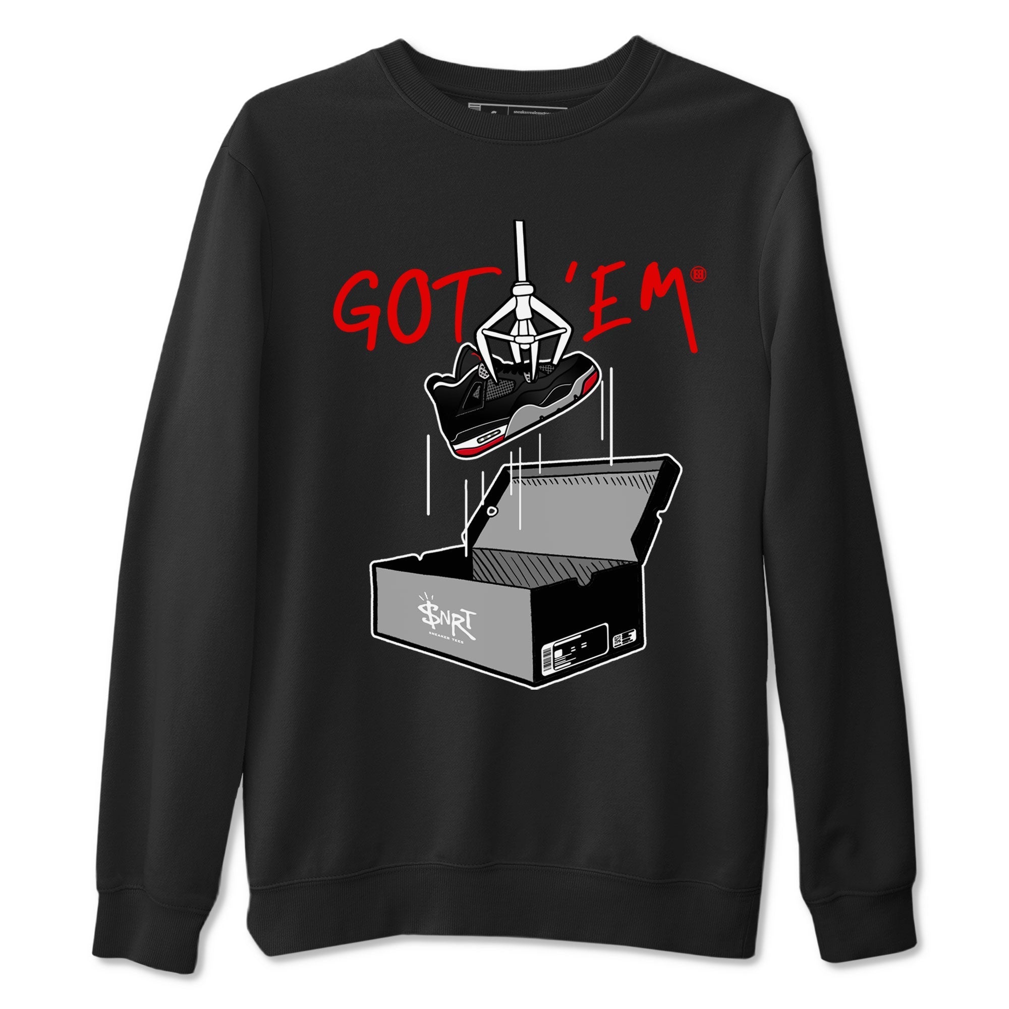New Treasure Hunter snkmatch Tees - Air Jordan 4 Bred Reimagined