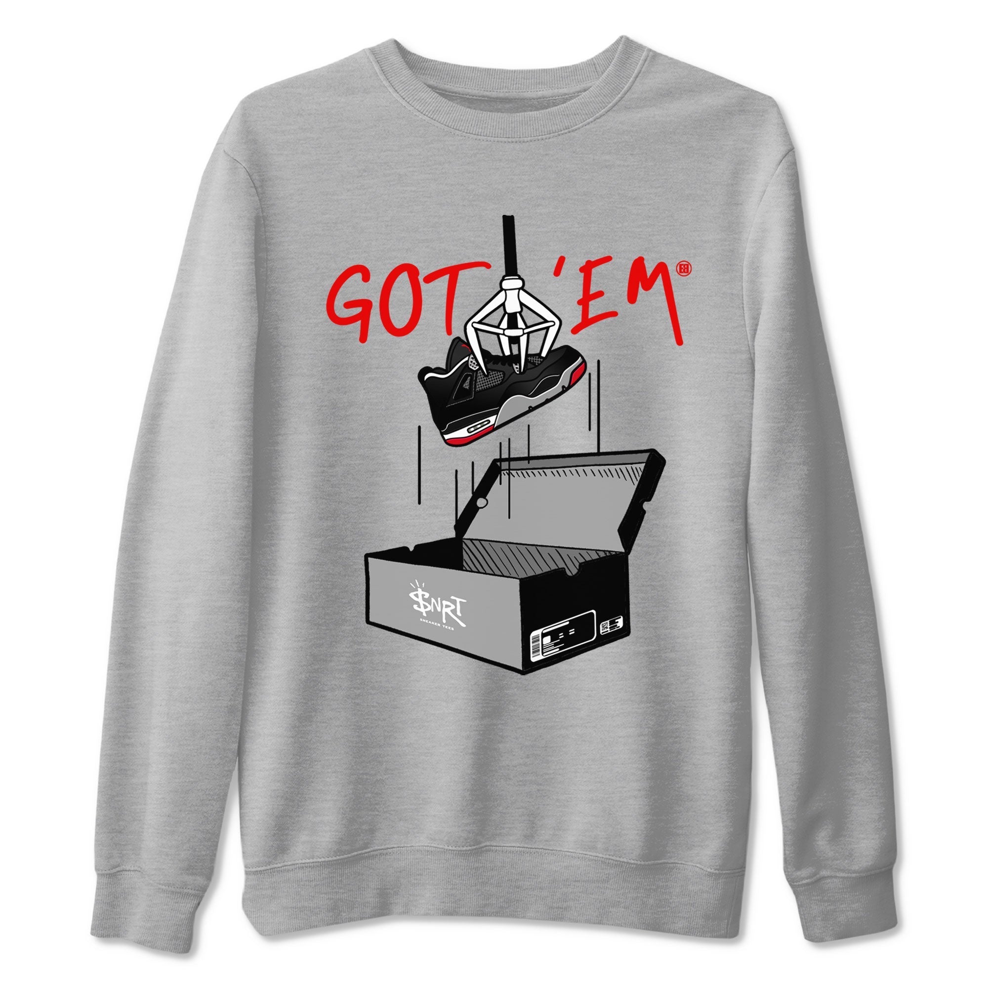 New Treasure Hunter snkmatch Tees - Air Jordan 4 Bred Reimagined