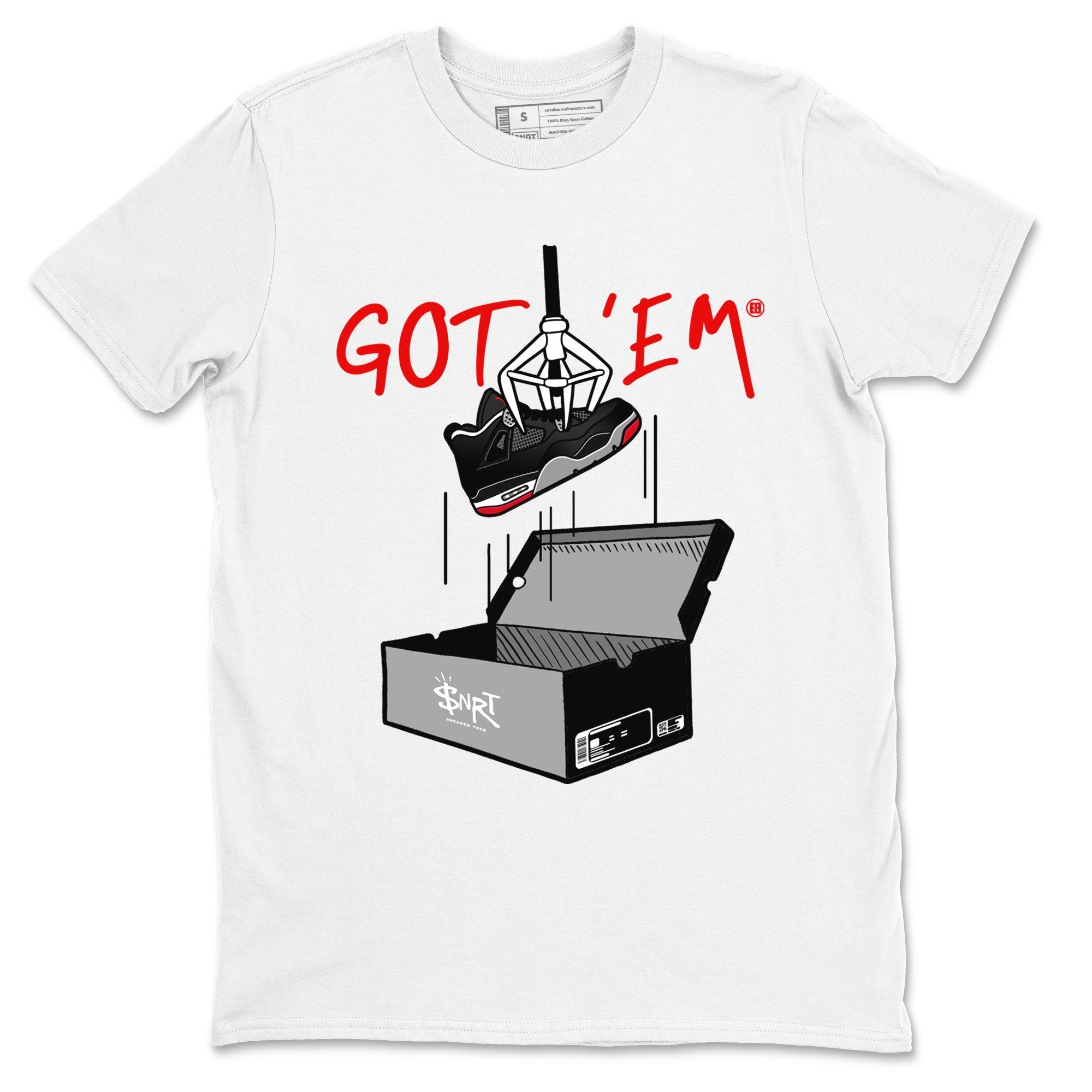 New Treasure Hunter snkmatch Tees - Air Jordan 4 Bred Reimagined