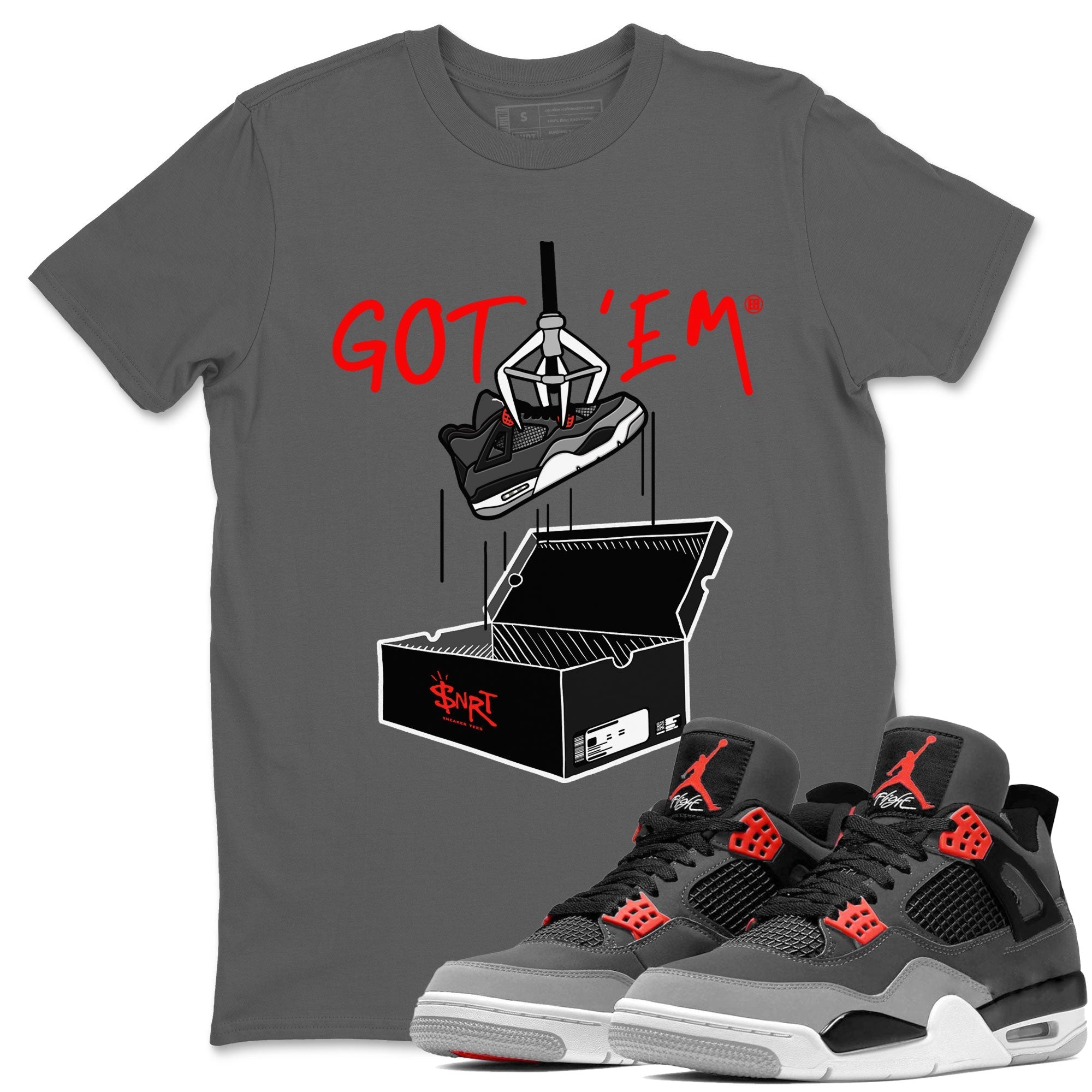 New Treasure Hunter snkmatch Tees - Air Jordan 4 Infrared