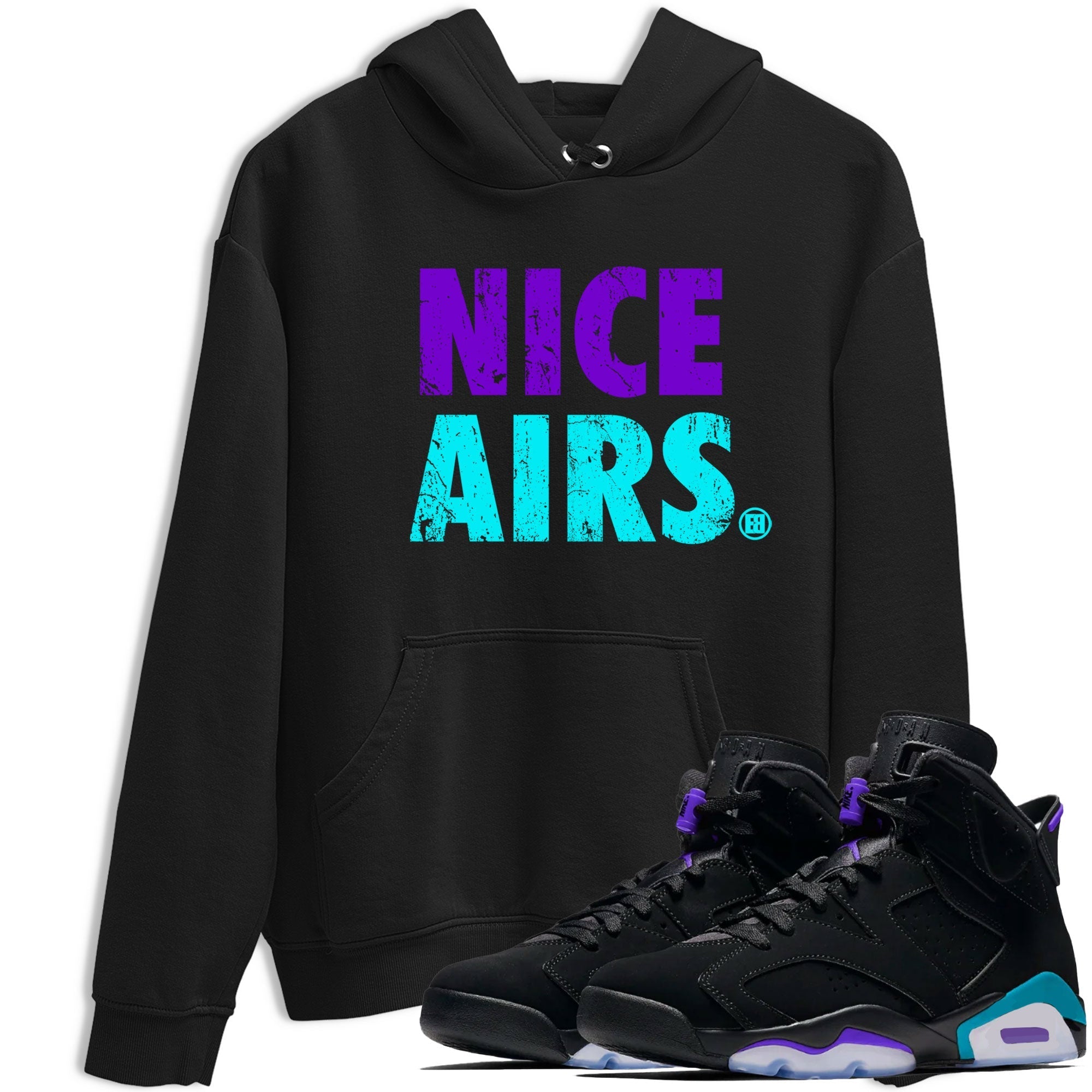 Nice Airs snkmatch Tee - Air Jordan 6 Aqua