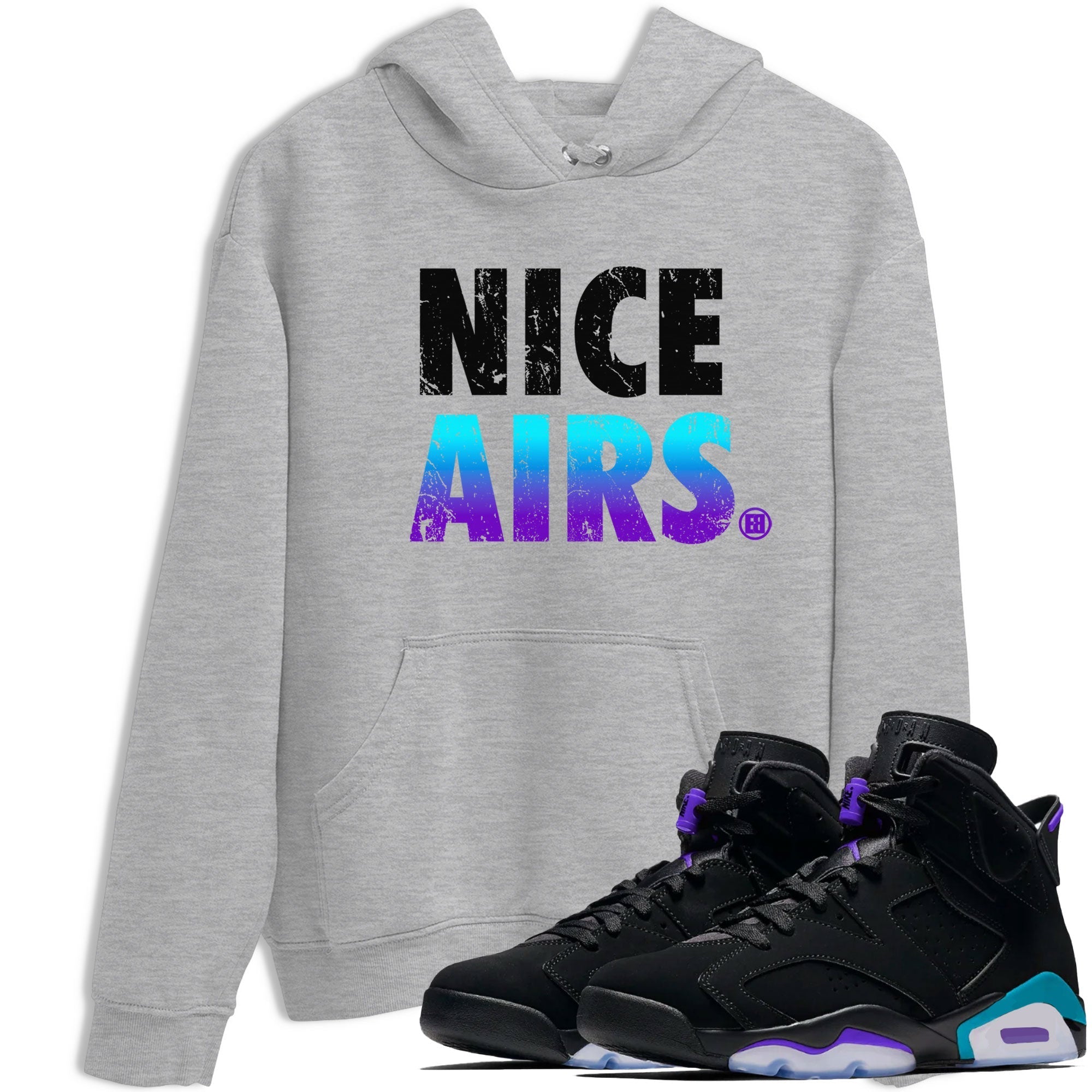 Nice Airs snkmatch Tee - Air Jordan 6 Aqua