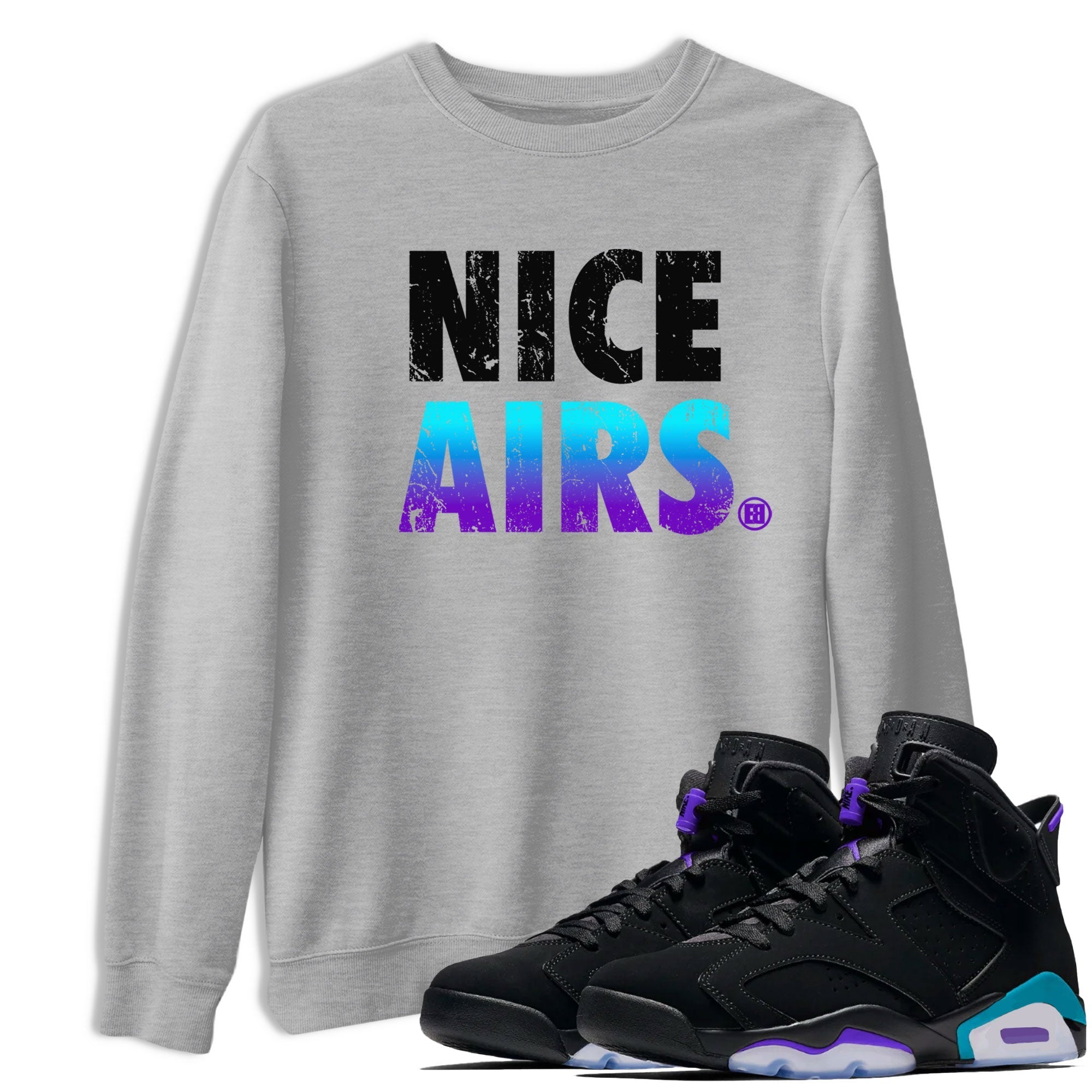 Nice Airs snkmatch Tee - Air Jordan 6 Aqua