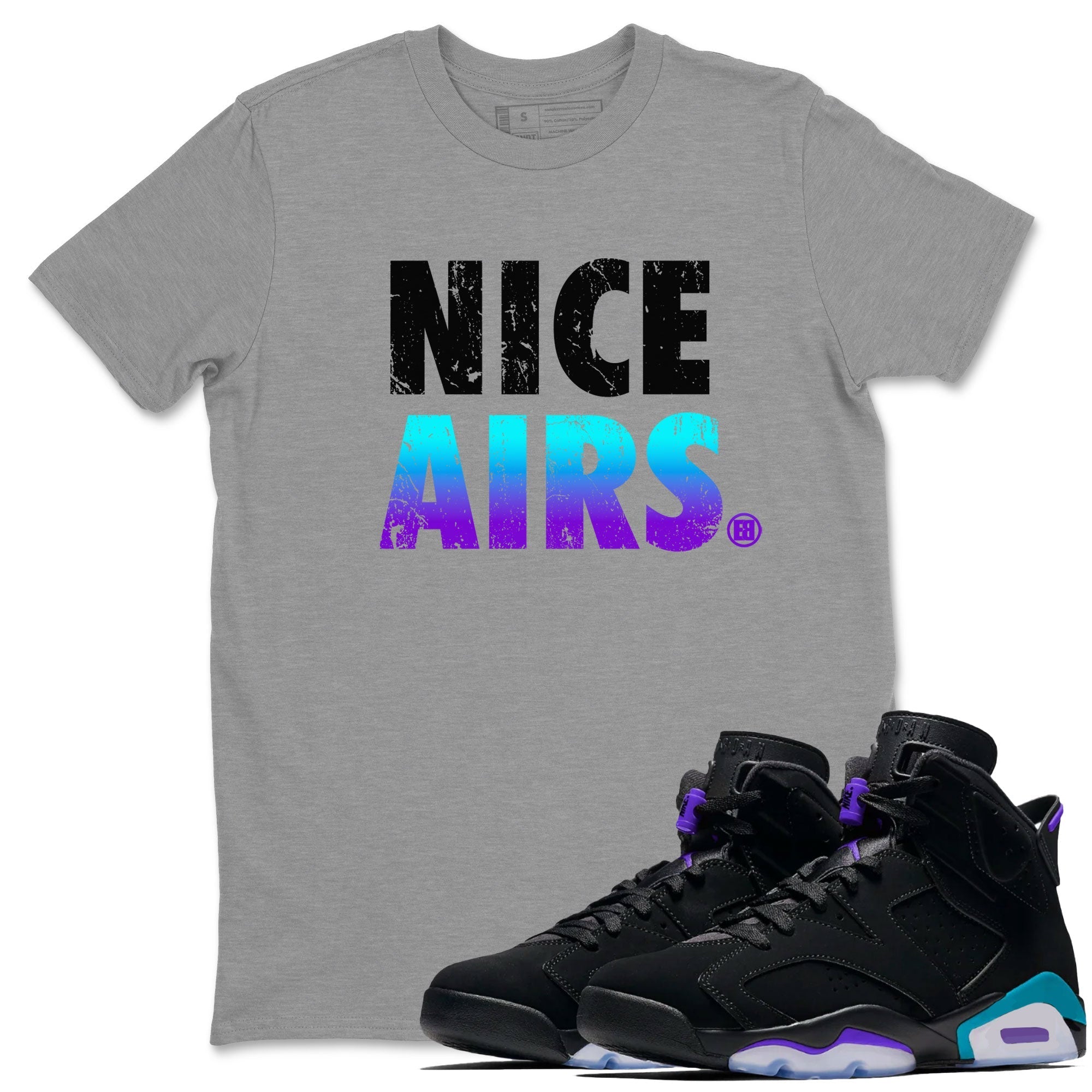 Nice Airs snkmatch Tee - Air Jordan 6 Aqua