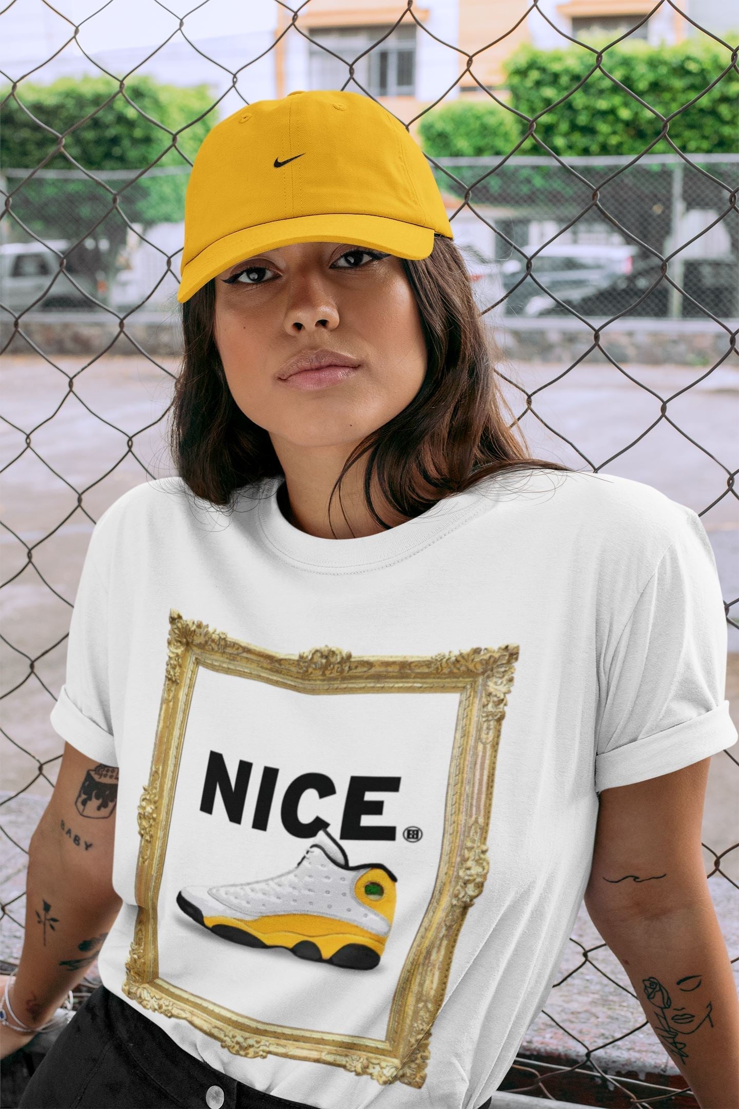 Nice Unisex Tops - Air Jordan 13 Del Sol