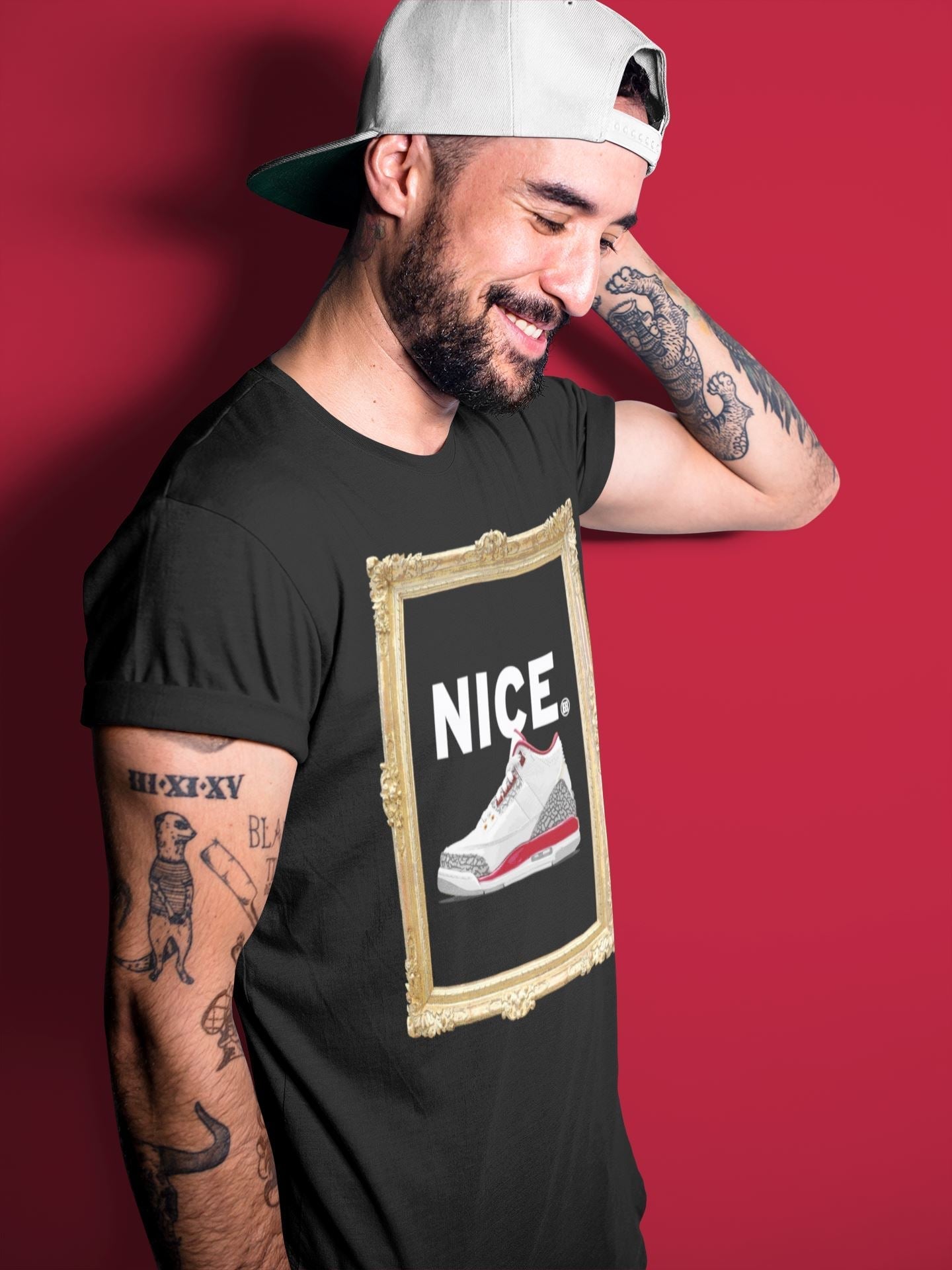 Nice Unisex Tops - Air Jordan 3 Cardinal