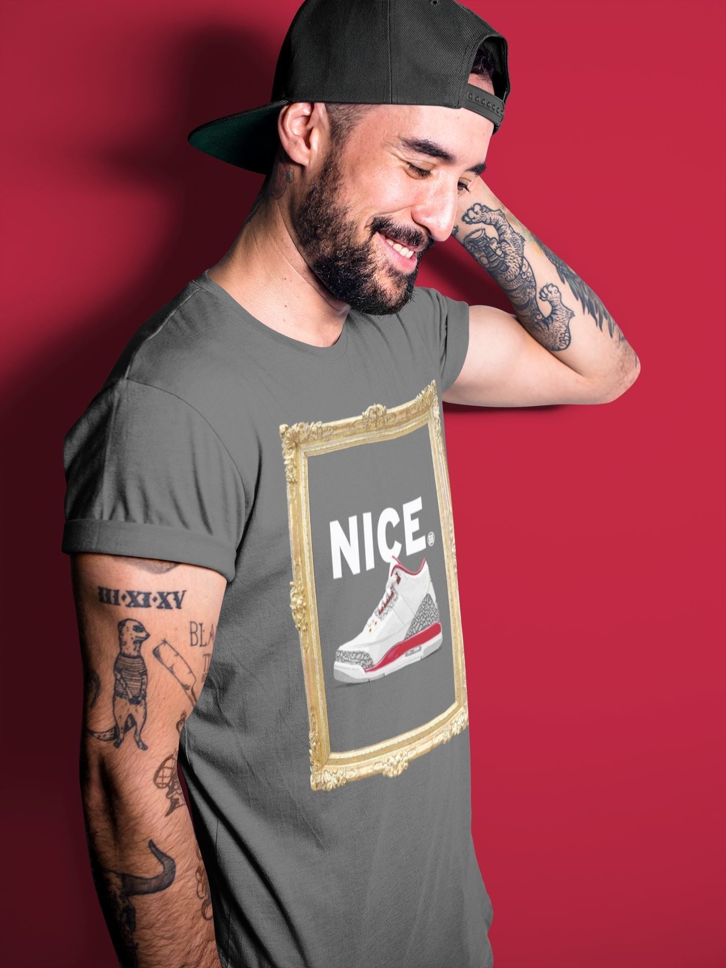 Nice Unisex Tops - Air Jordan 3 Cardinal
