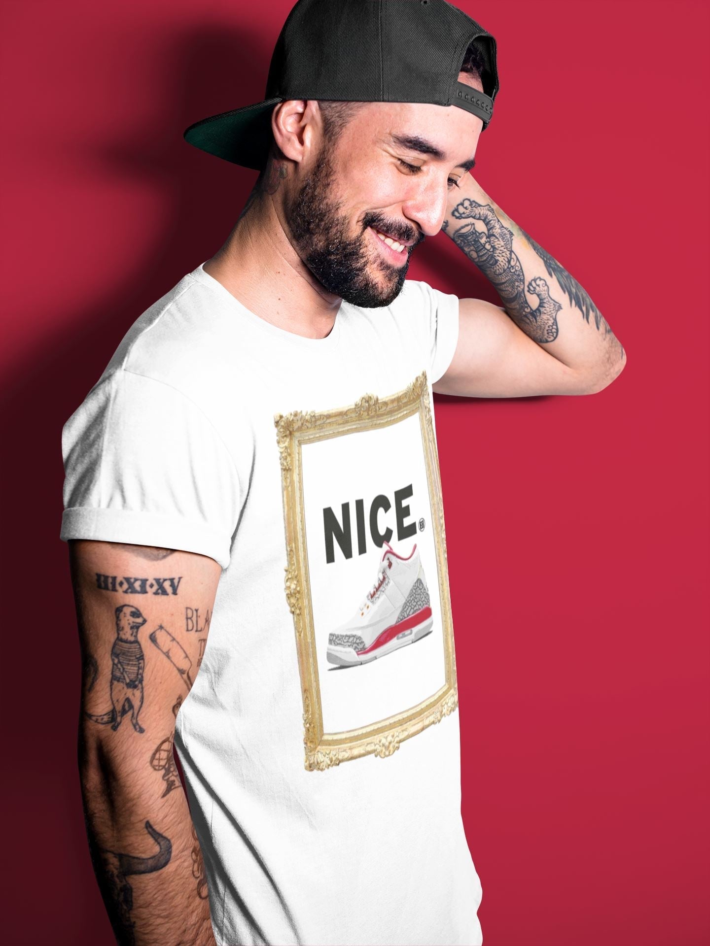 Nice Unisex Tops - Air Jordan 3 Cardinal