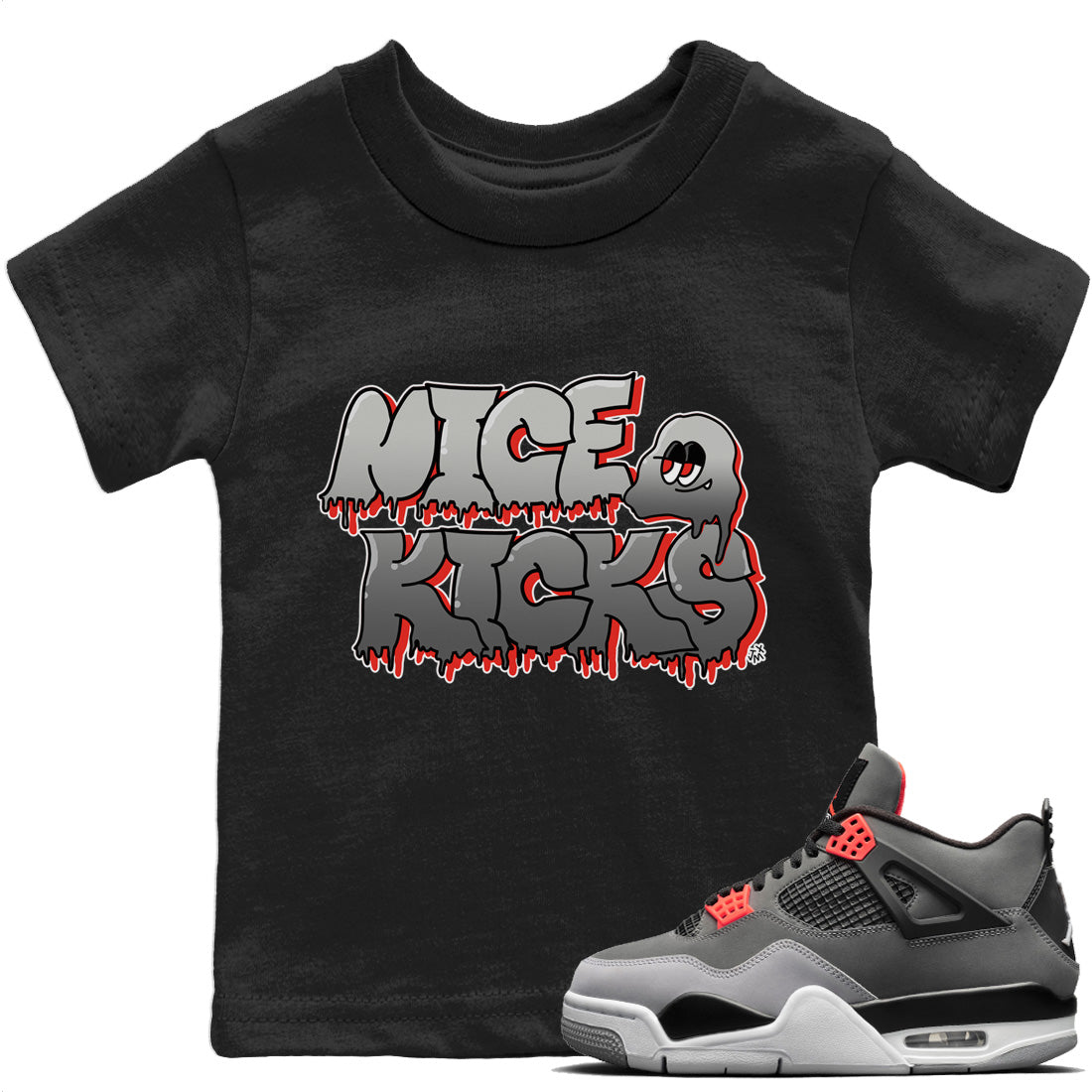 Nice Kicks Kids Tops - Air Jordan 4 Infrared