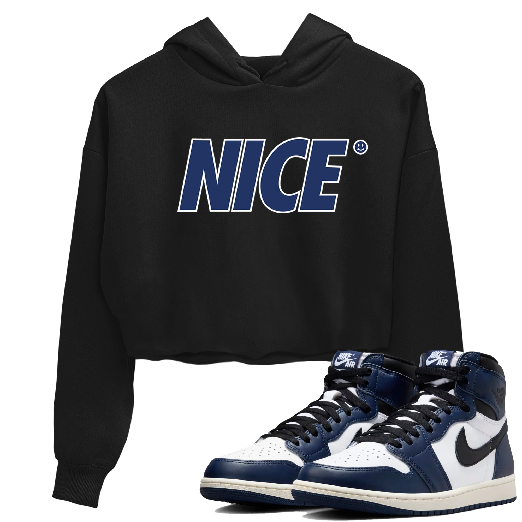 Nice Smile snkmatch Women's Top - Air Jordan 1 Midnight Navy