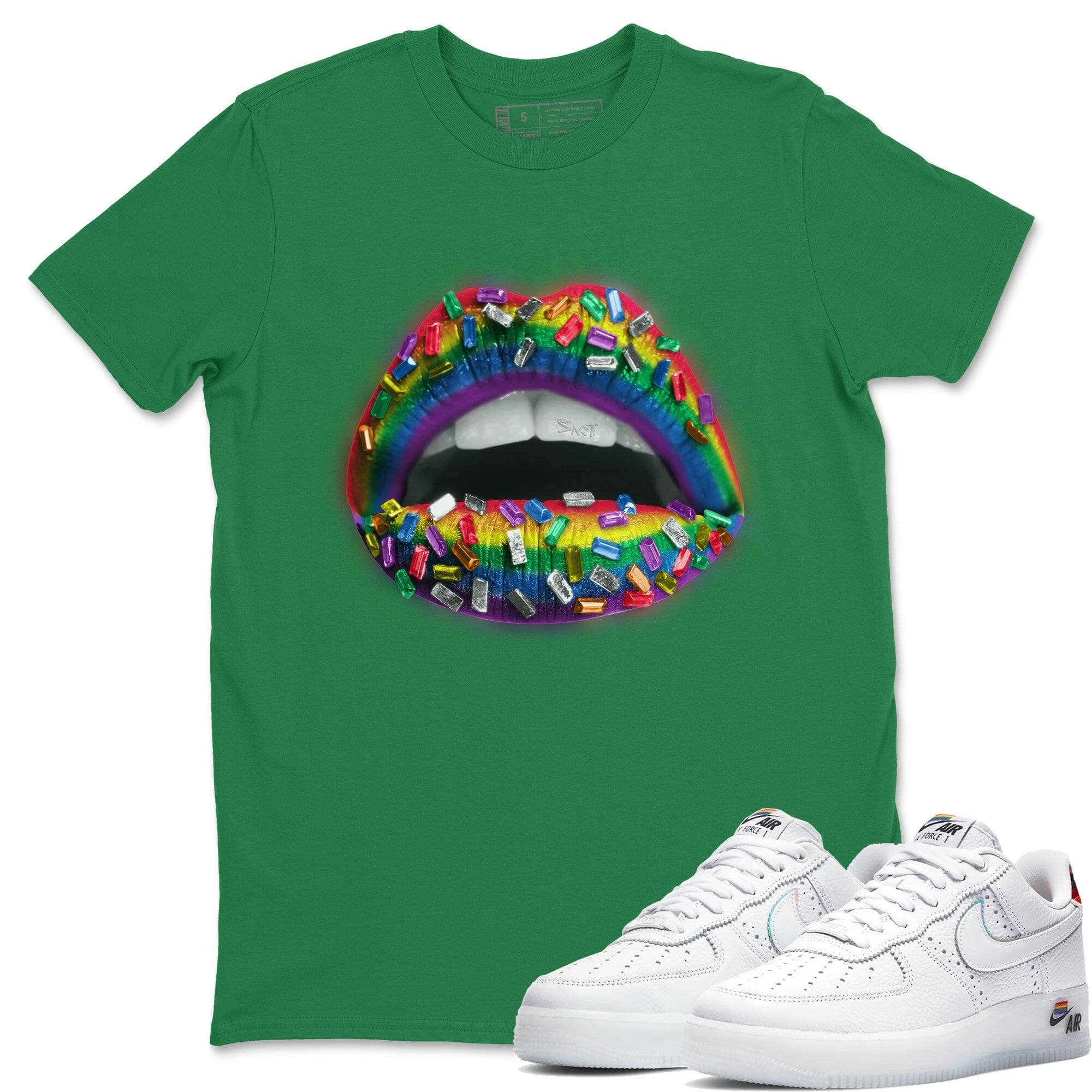 Lips Jewel Unisex Tops - Air Force 1 Betrue