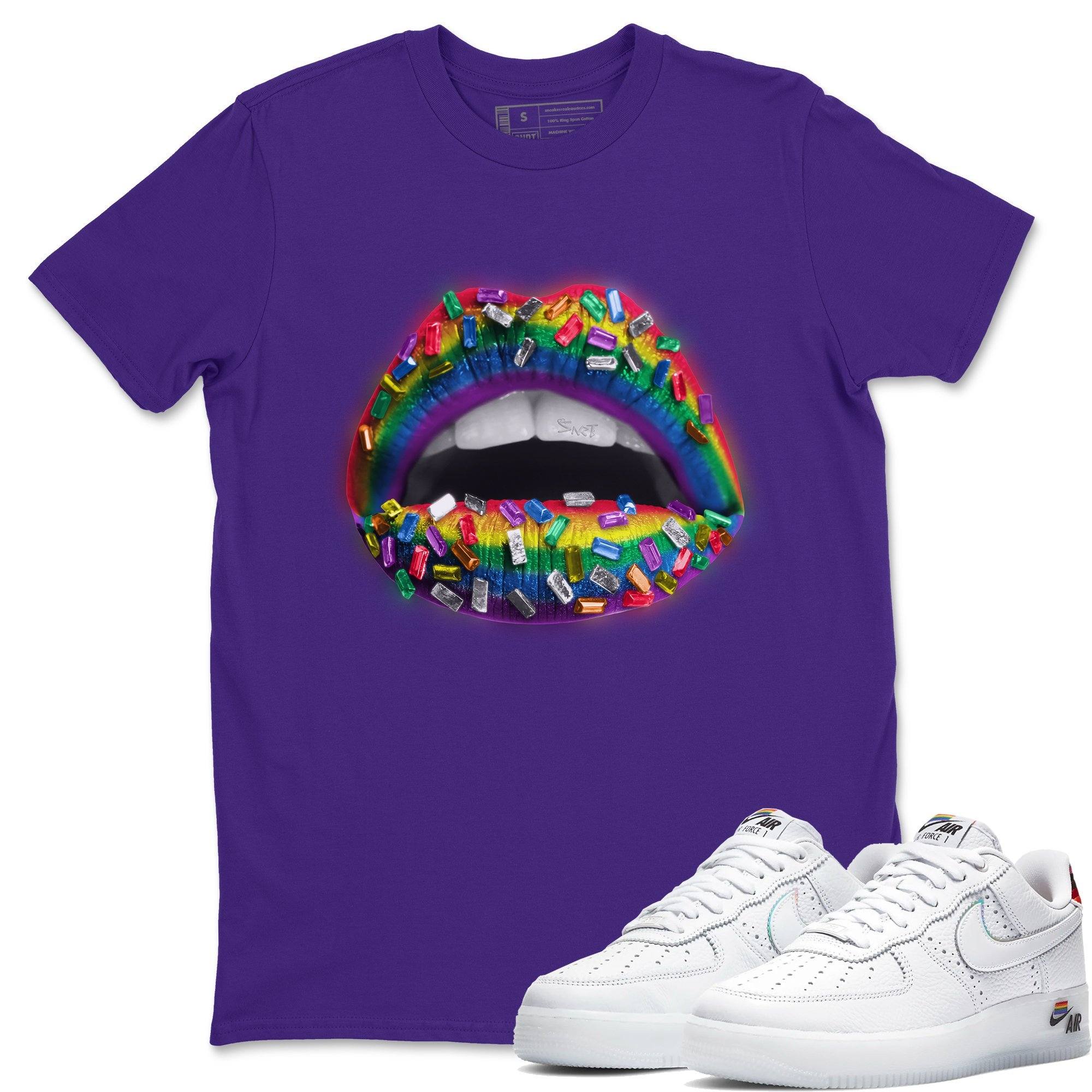 Lips Jewel Unisex Tops - Air Force 1 Betrue