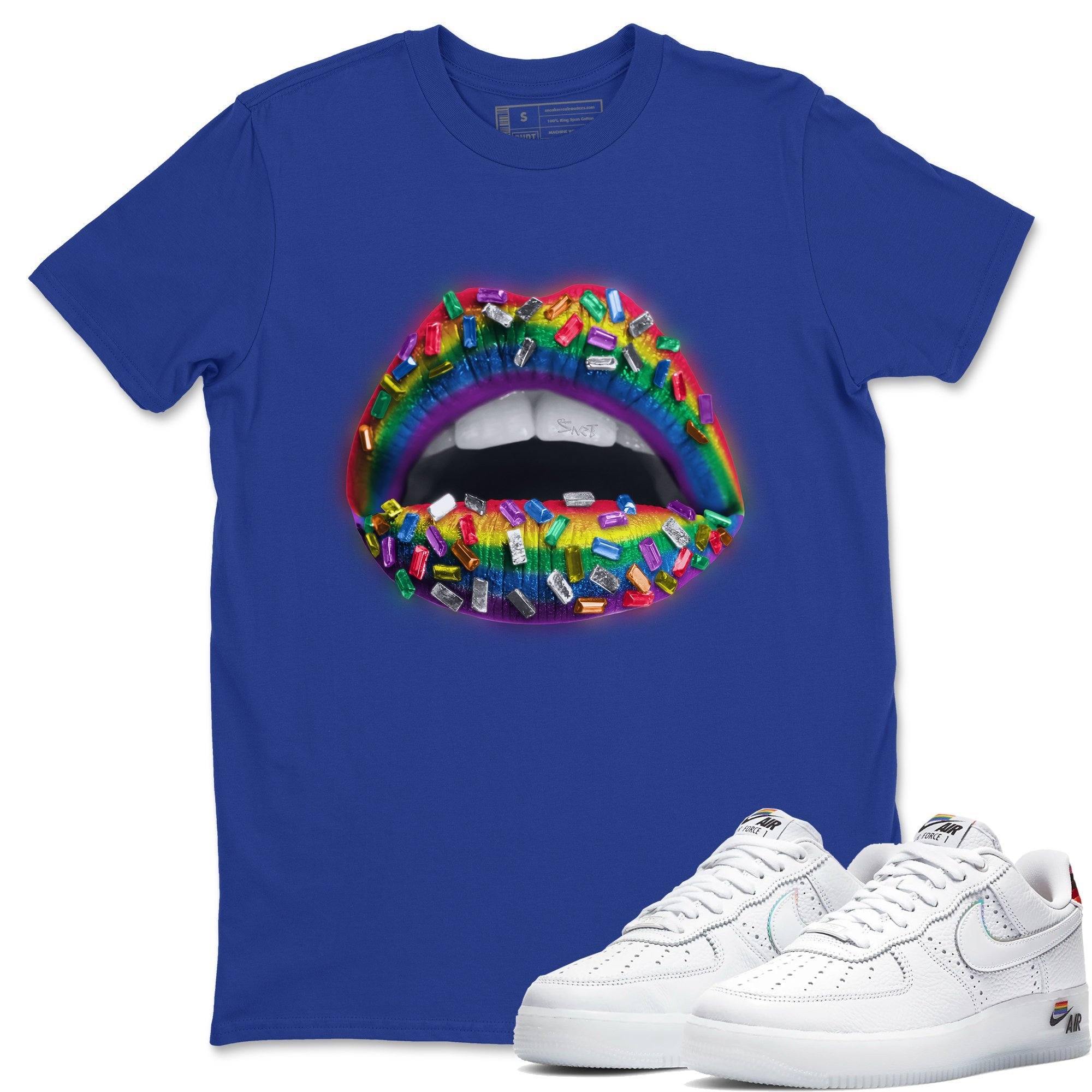 Lips Jewel Unisex Tops - Air Force 1 Betrue