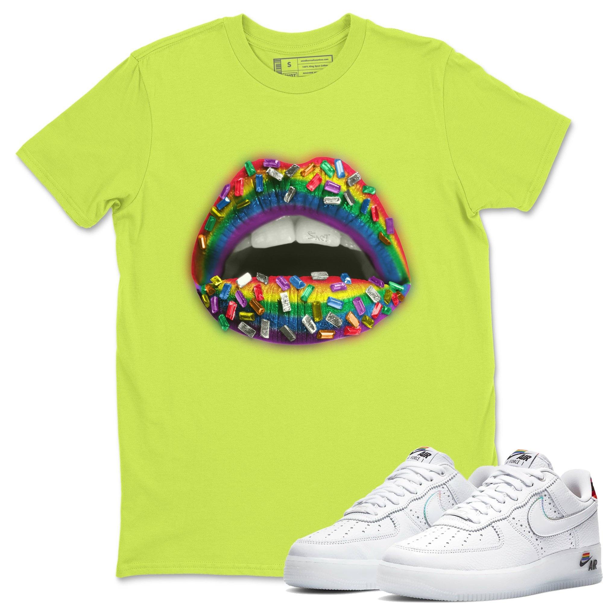 Lips Jewel Unisex Tops - Air Force 1 Betrue