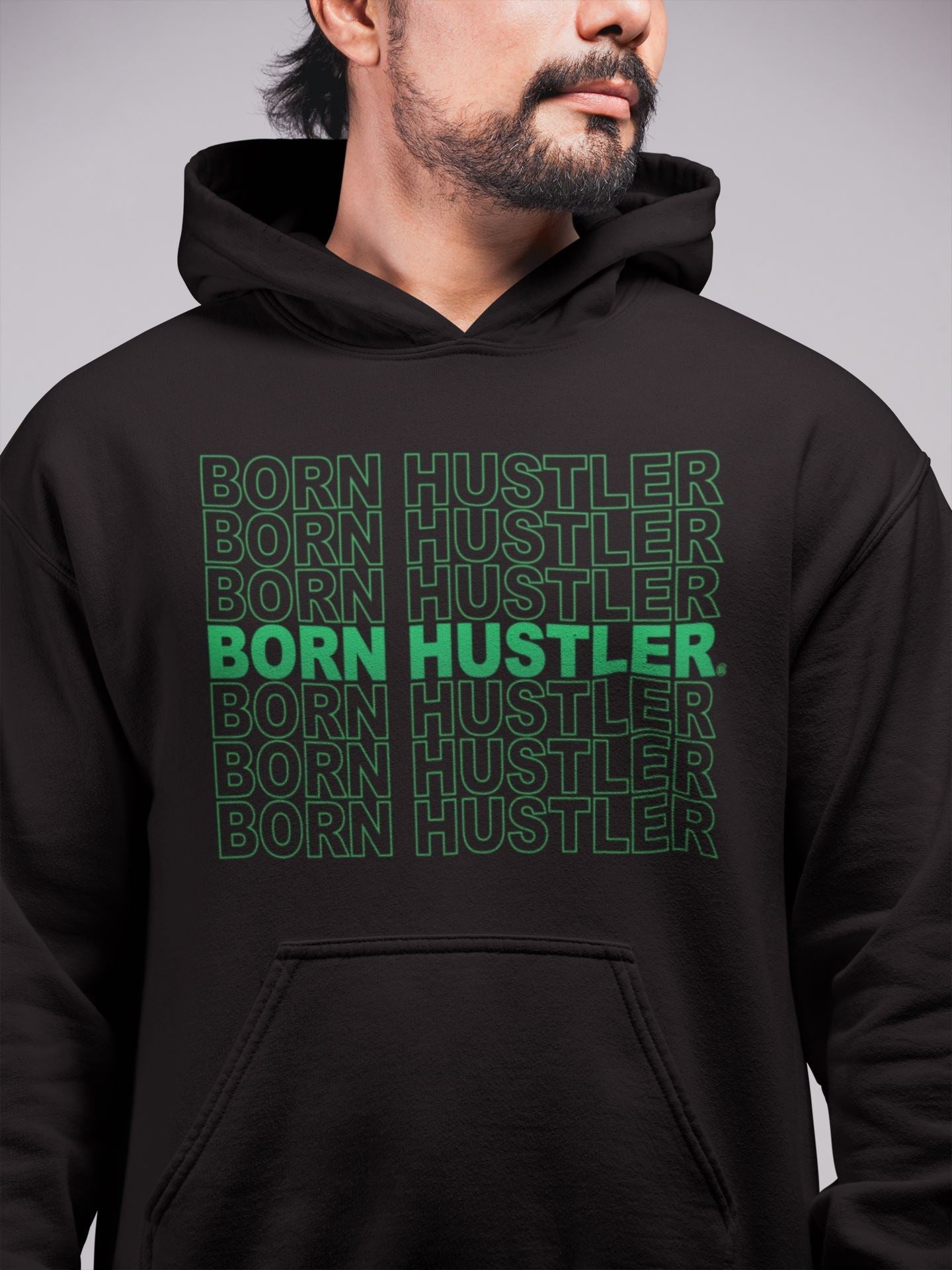 Born Hustler Unisex Tops - Air Jordan 1 Lucky Green