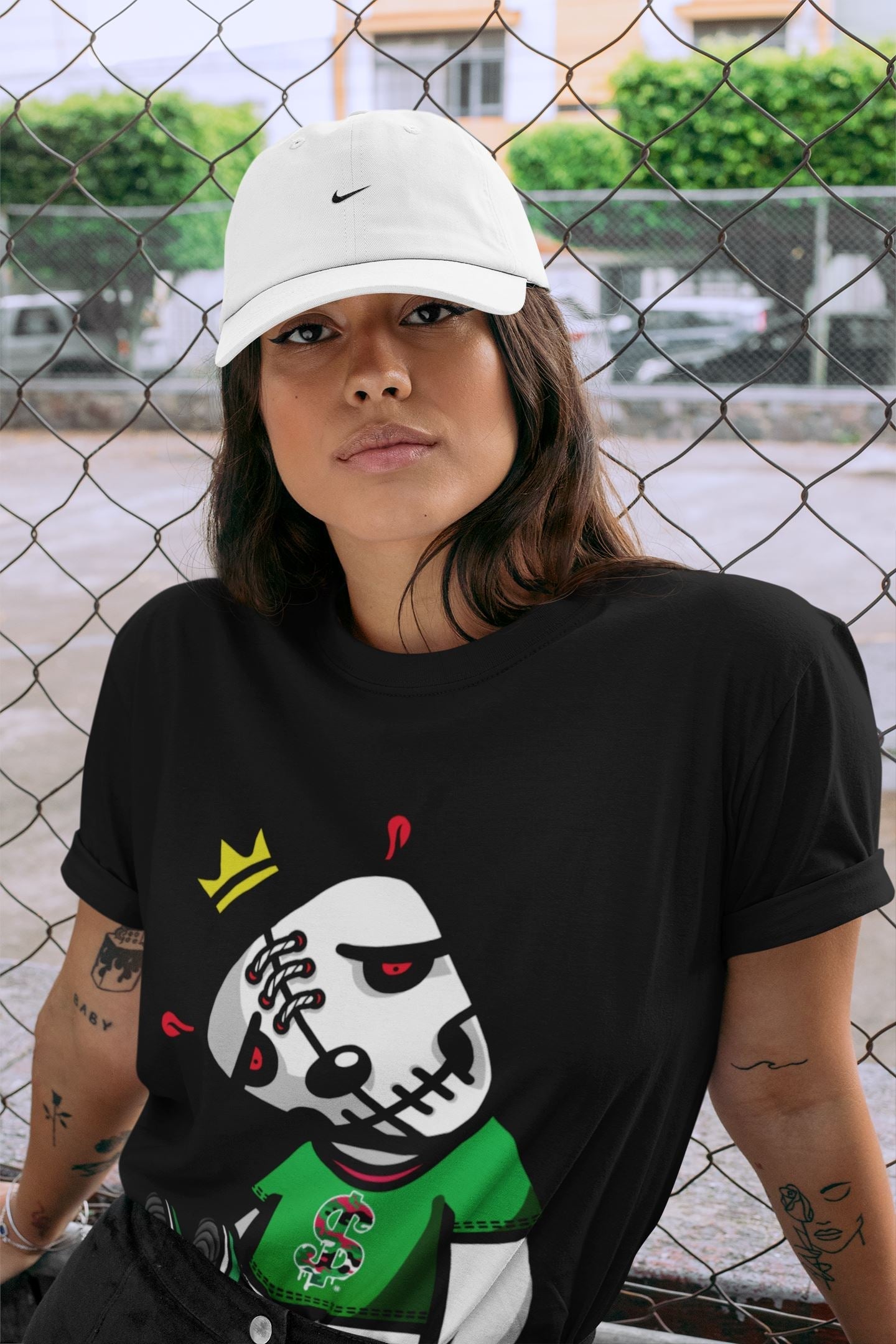 Dead Dolls Unisex Tops - Air Jordan 1 Lucky Green