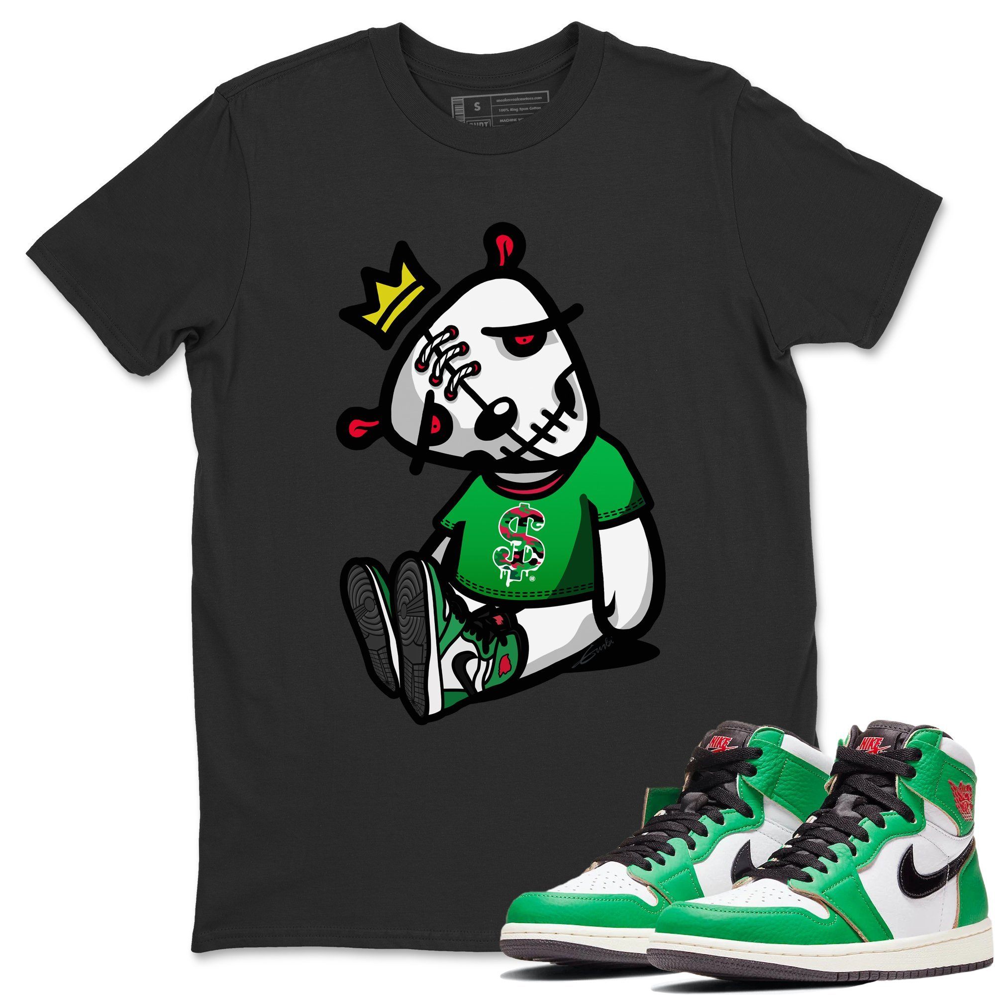 Dead Dolls Unisex Tops - Air Jordan 1 Lucky Green