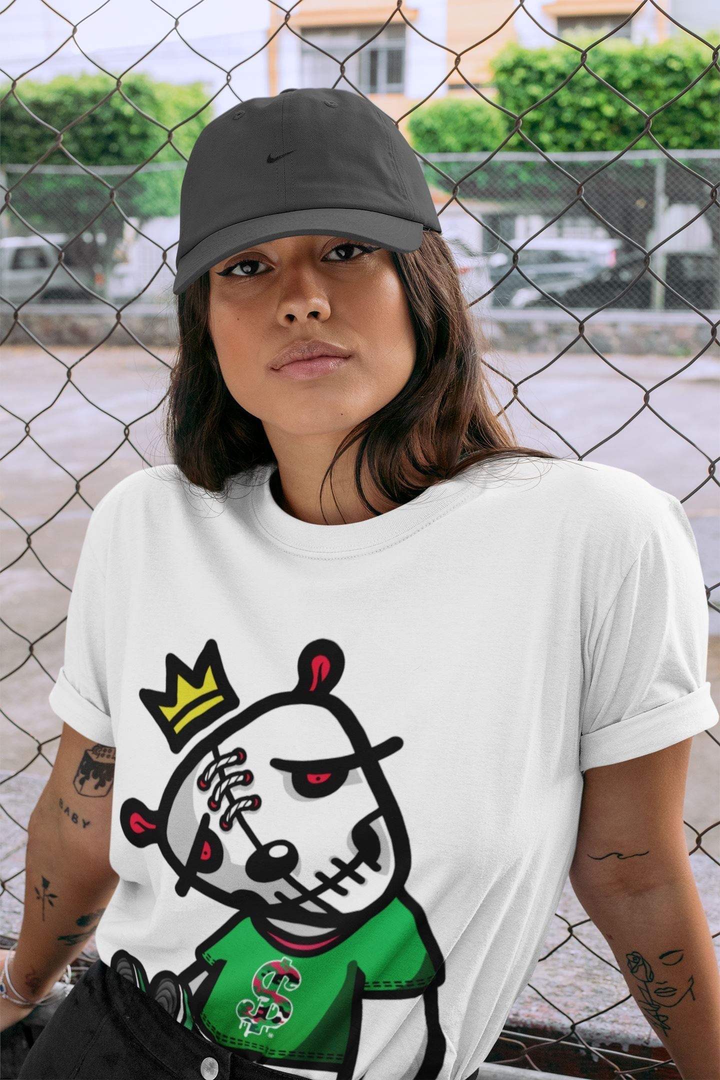Dead Dolls Unisex Tops - Air Jordan 1 Lucky Green