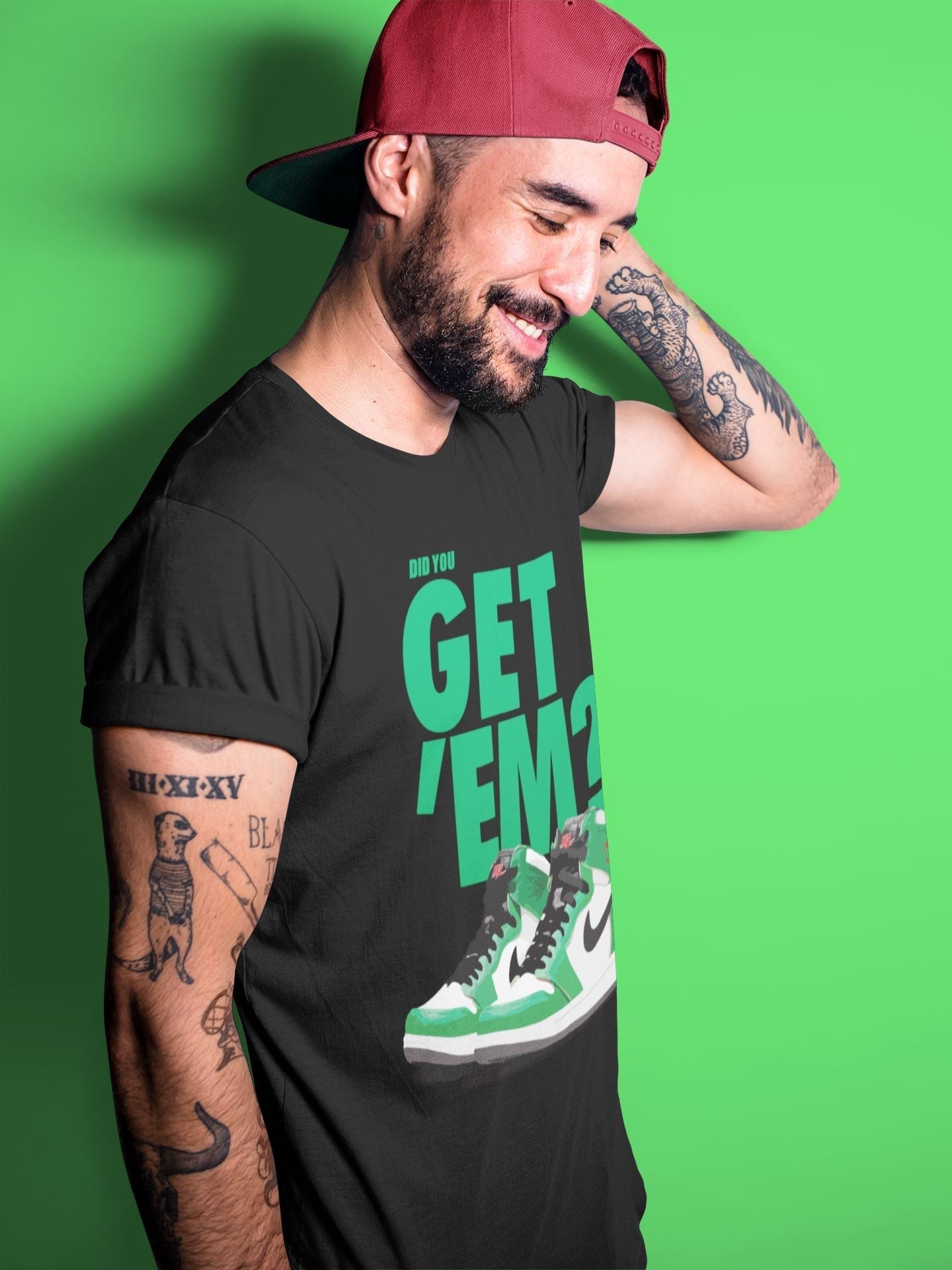 Did You Get 'Em Unisex Tops - Air Jordan 1 Lucky Green