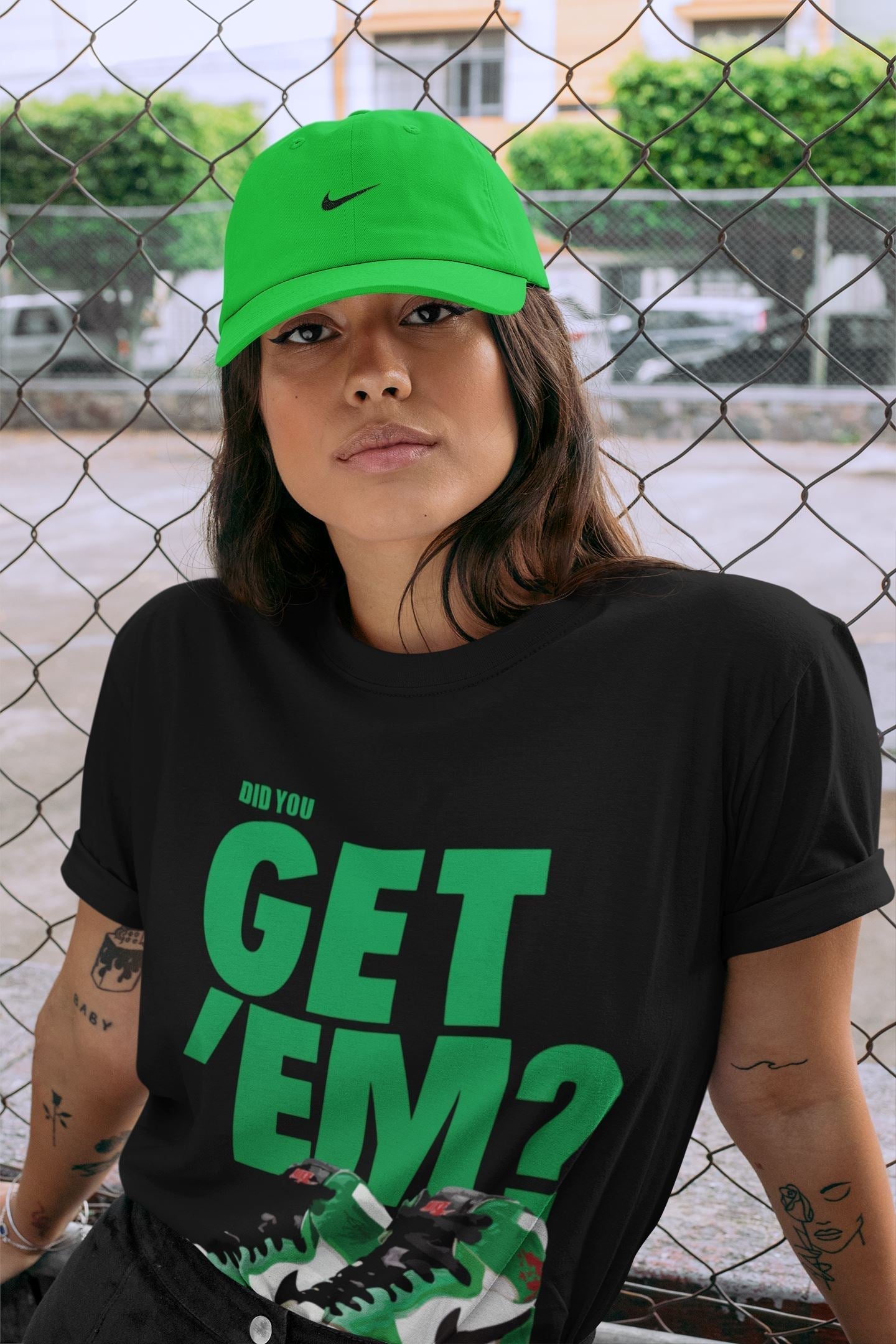 Did You Get 'Em Unisex Tops - Air Jordan 1 Lucky Green