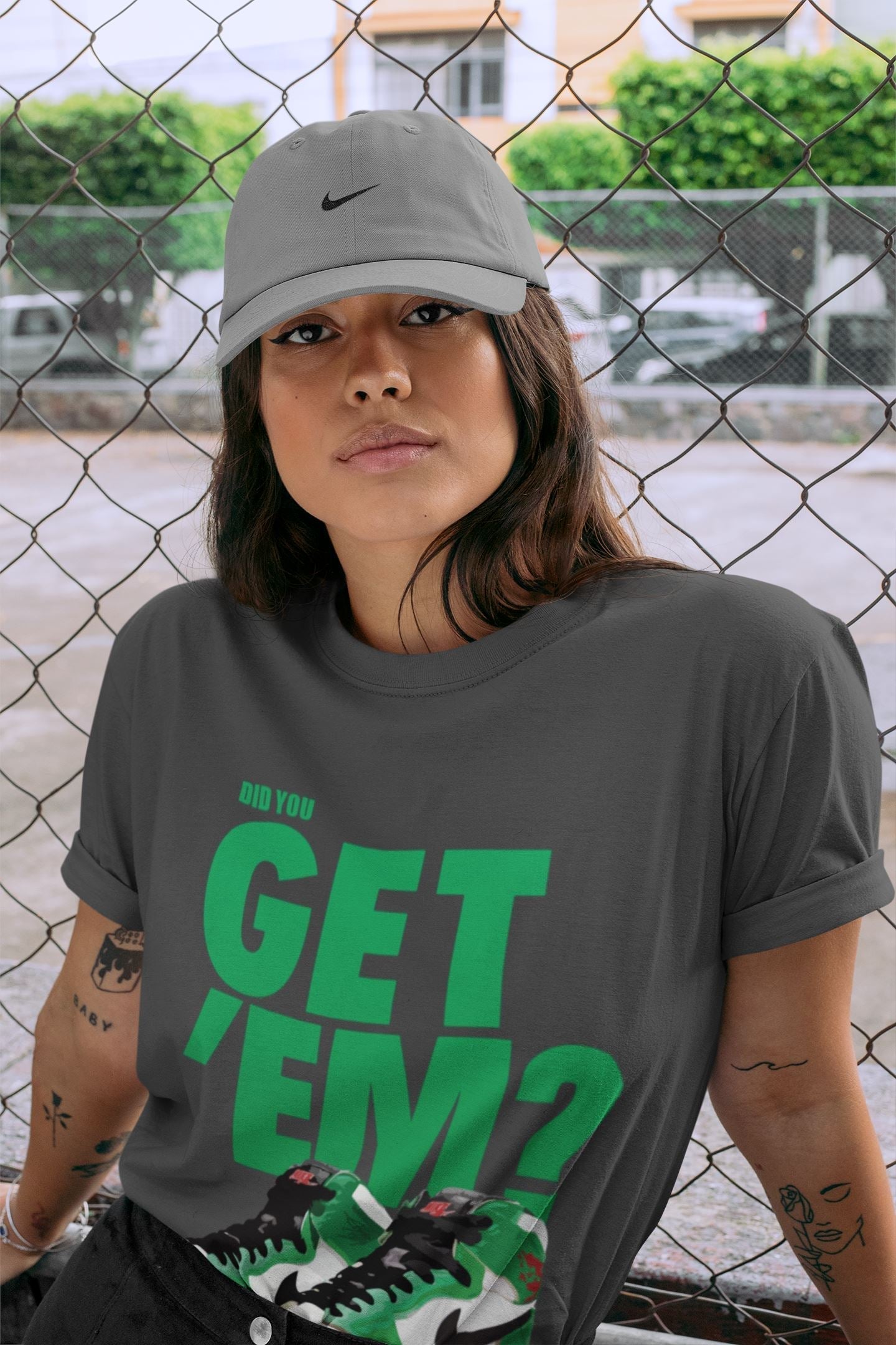 Did You Get 'Em Unisex Tops - Air Jordan 1 Lucky Green