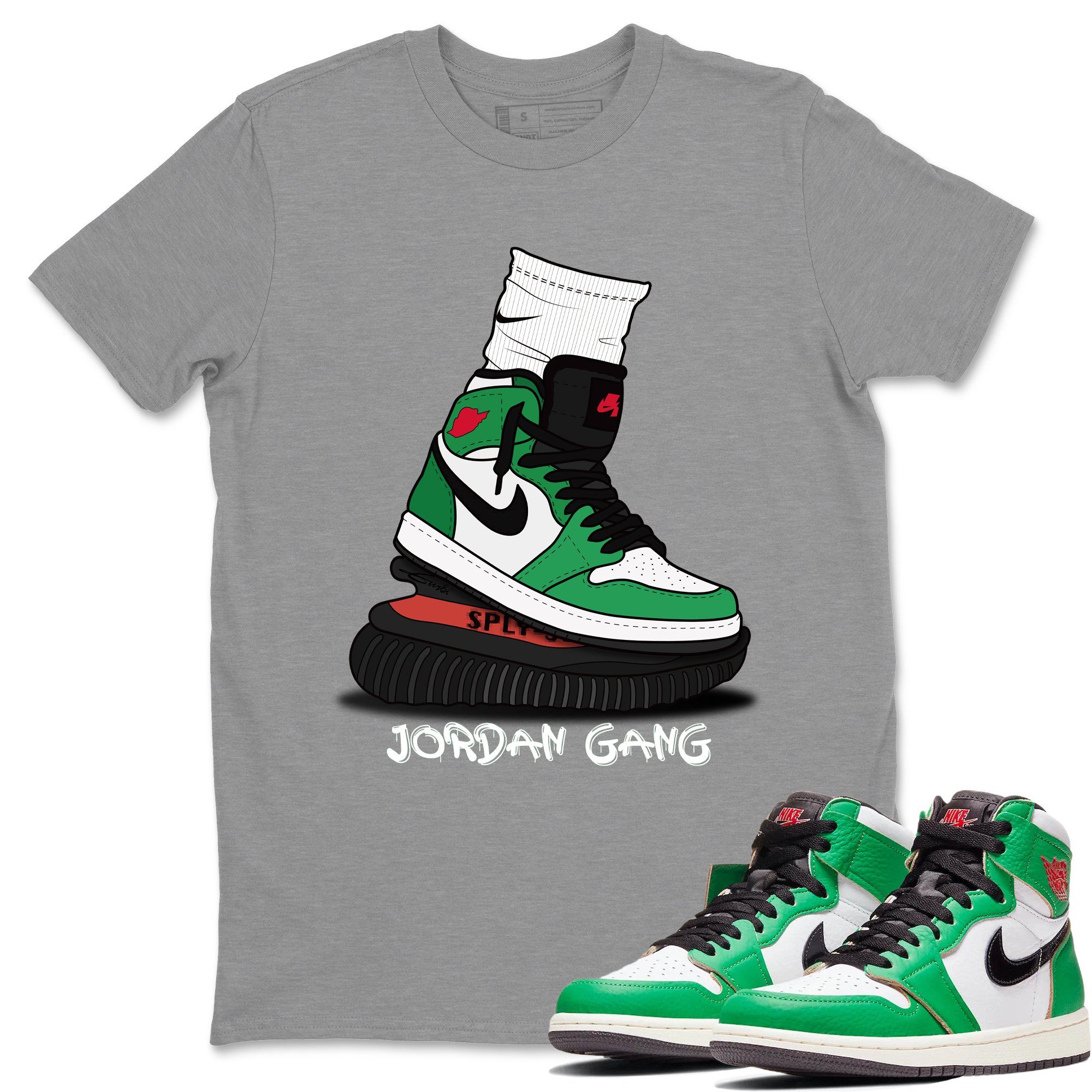 Air Jordan Gang Unisex Tops - Air Jordan 1 Lucky Green