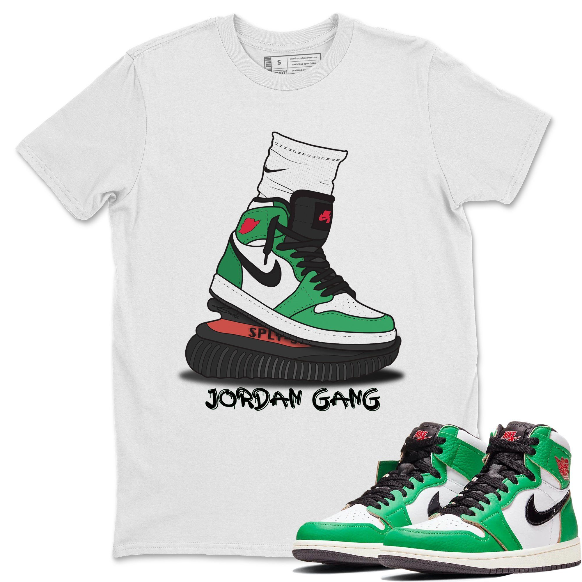 Air Jordan Gang Unisex Tops - Air Jordan 1 Lucky Green