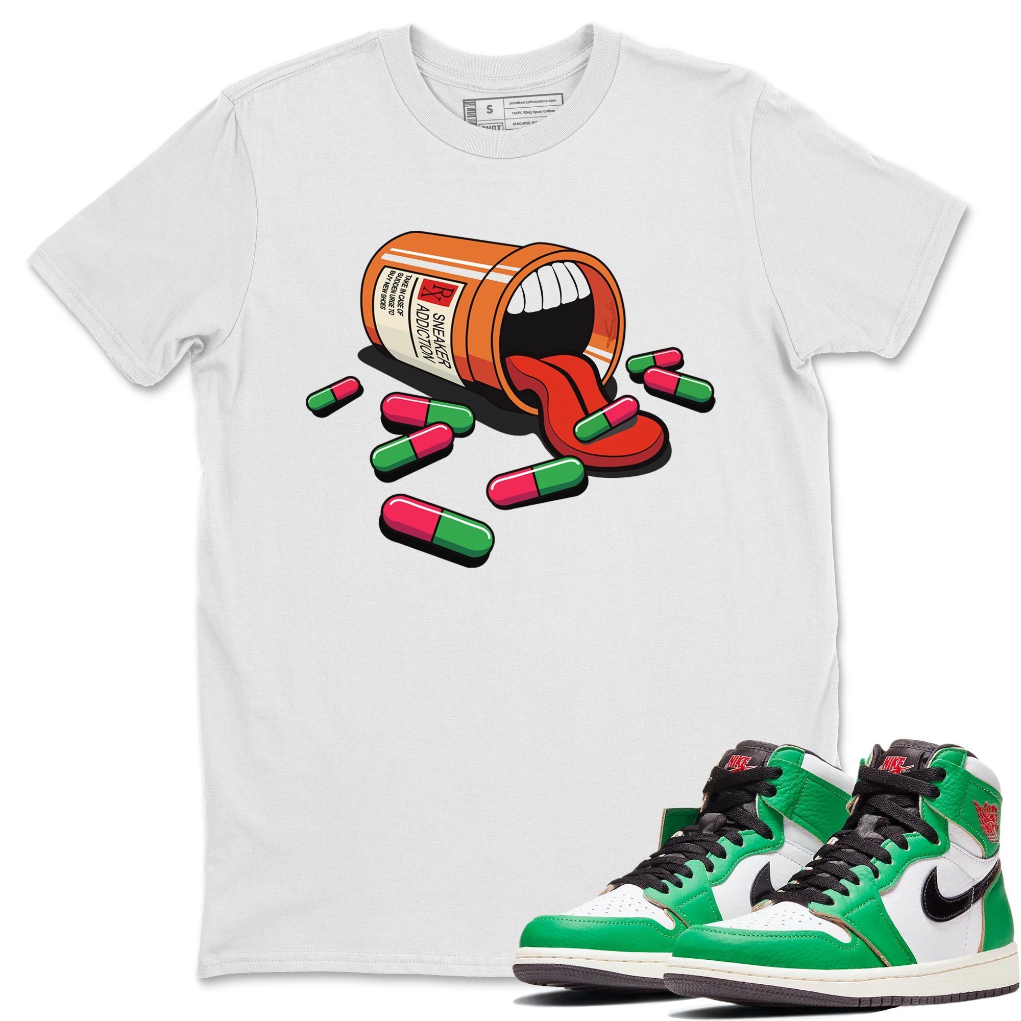 snkmatch Addiction Unisex Tops - Air Jordan 1 Lucky Green